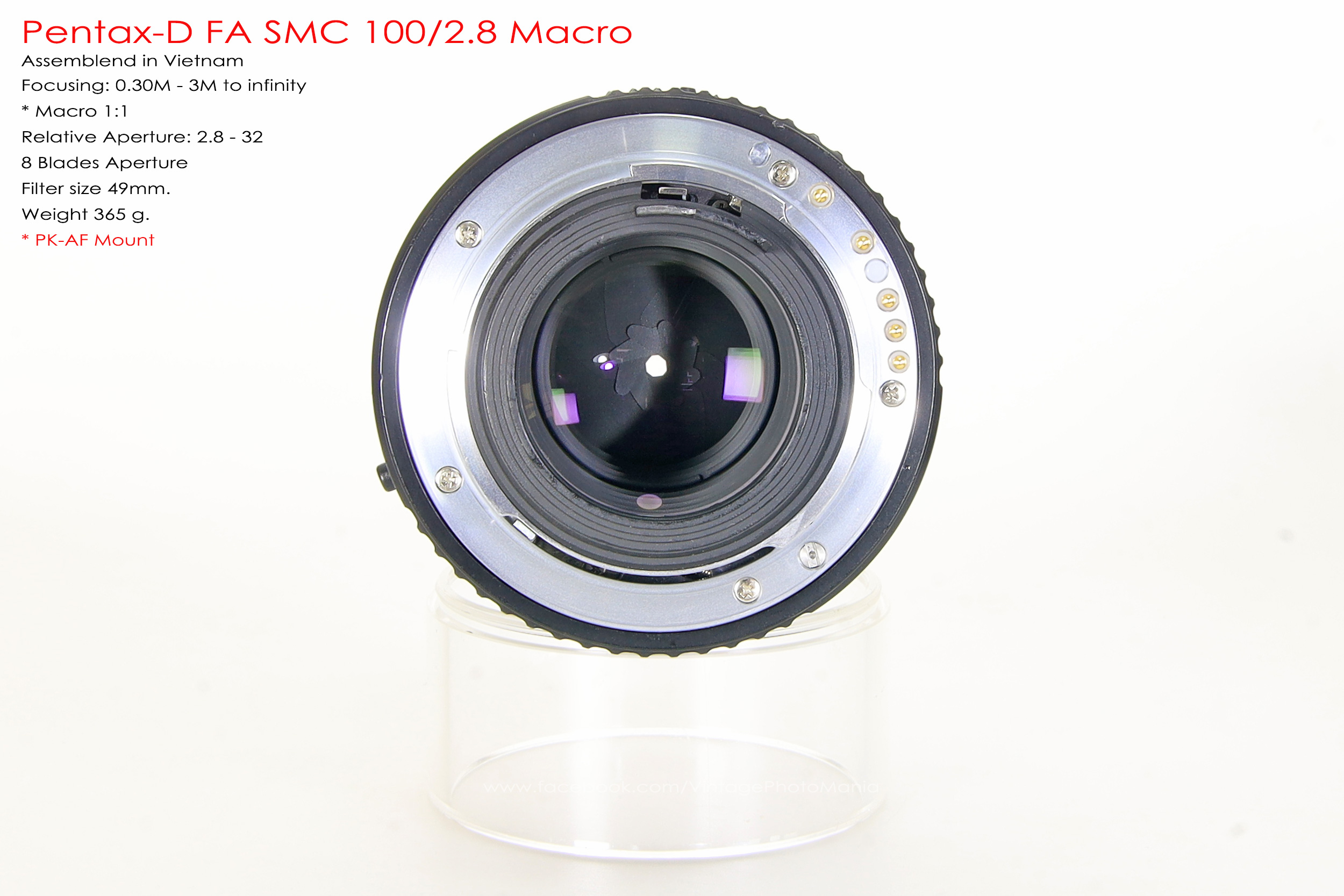 Pentax-D FA SMC 100/2.8 Macro *PK-AF Mount เลนส์มาโครตัวเล็กเบาคมๆ