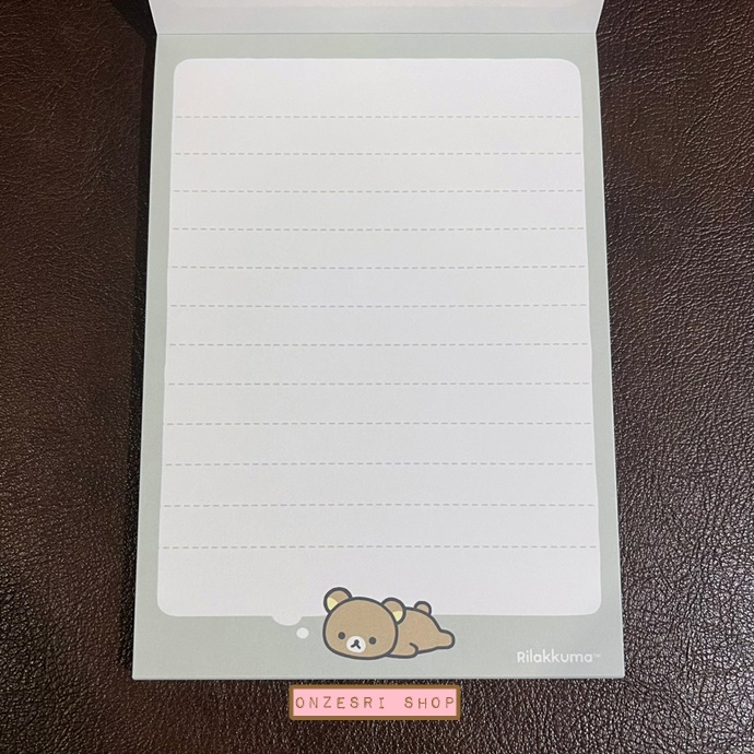 สมุดฉีก Rilakkuma - New Basic Rilakkuma แบบสีขาว ขนาด 14.8 x 10.5 ซม. มี 4 ลาย รวม 100 แผ่น