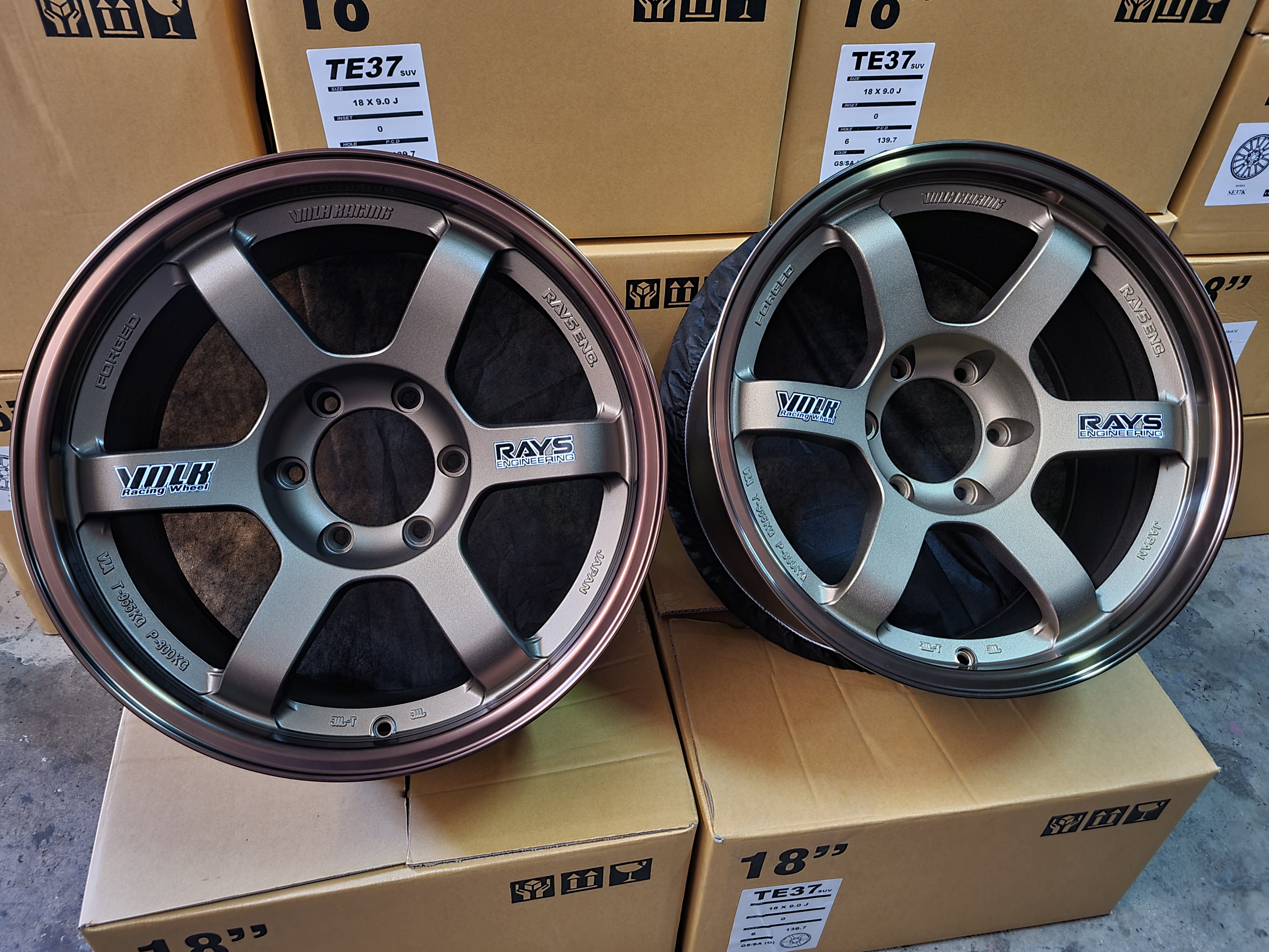 ล้อ TE37ก้านยกSUV ขอบ 18" 6H139.7 งานไทย ART(ETON)