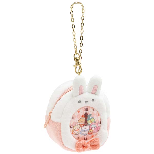 กระเป๋า Sumikko Gurashi - Sumikko in Wonderland Mini Bag แบบ White Rabbit Clock ด้านหลังเป็นช่องใส ไว้โชว์ตุ๊กตาได้ (แบบตัวเล็ก) ขนาด 10 x 9 x 5 ซม.
