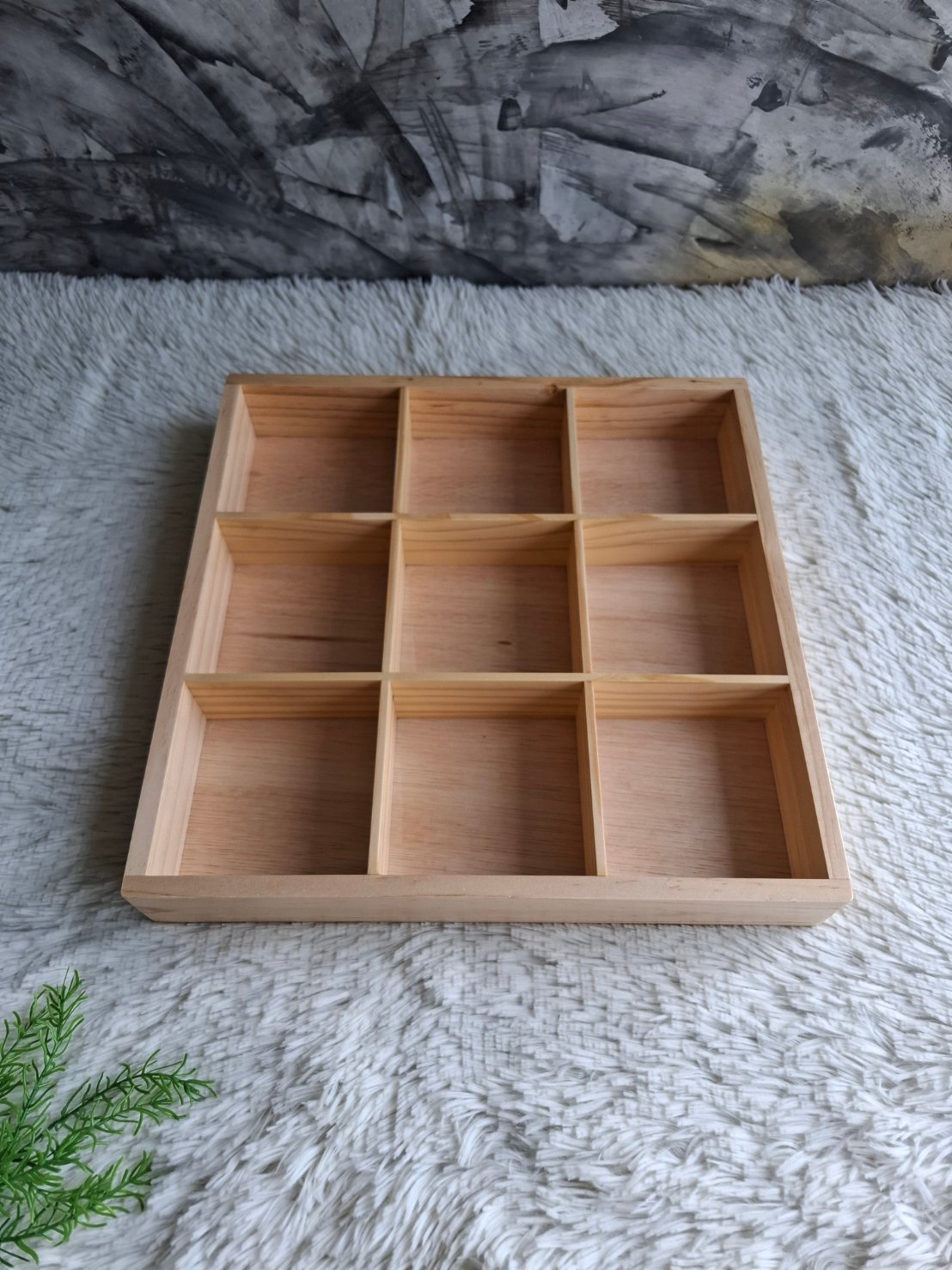 ถาดไม้แบ่งช่อง
