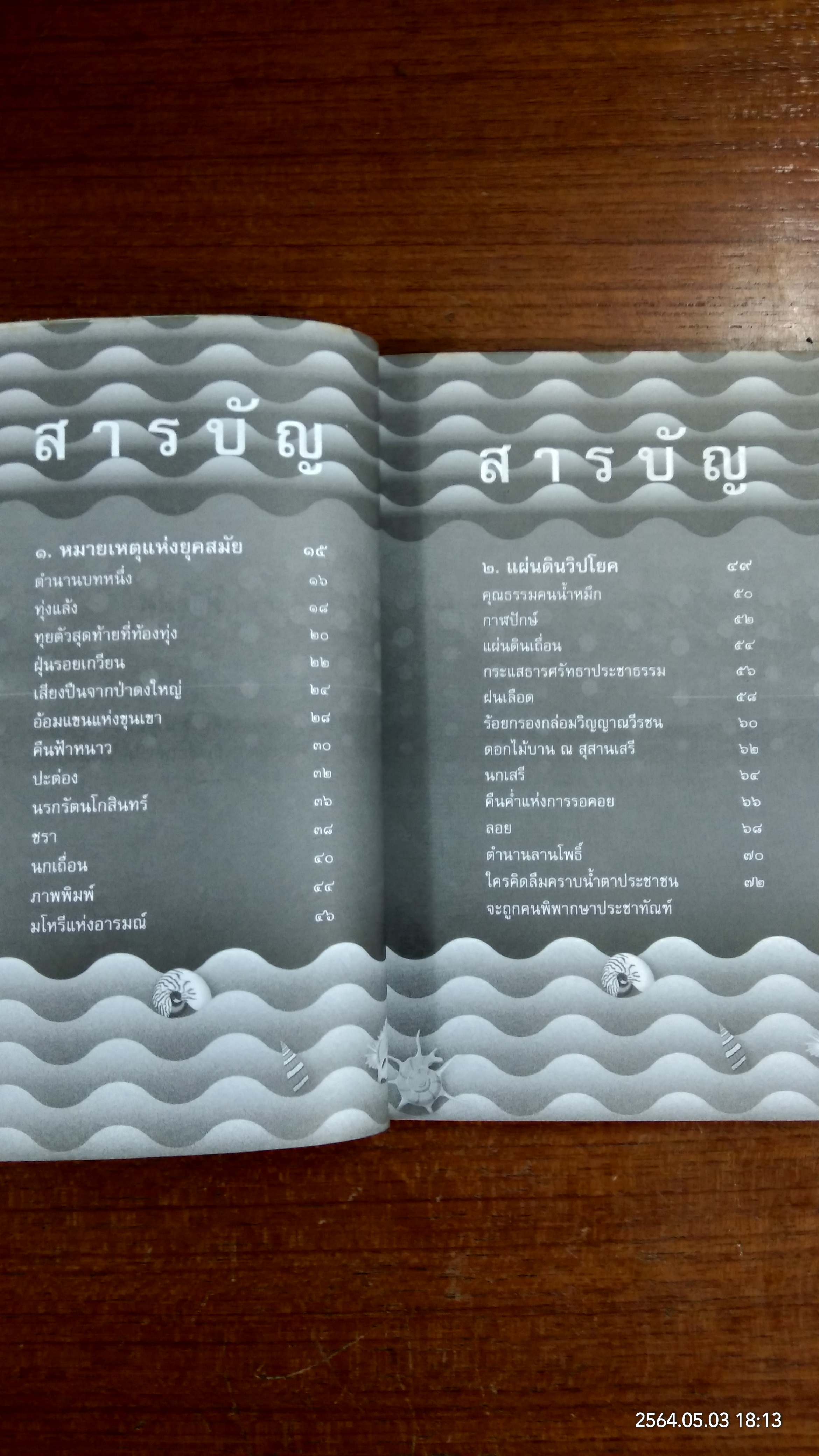 เกลียวคลื่นคืนฝั่ง / เดือนแรม ประกายเรือง