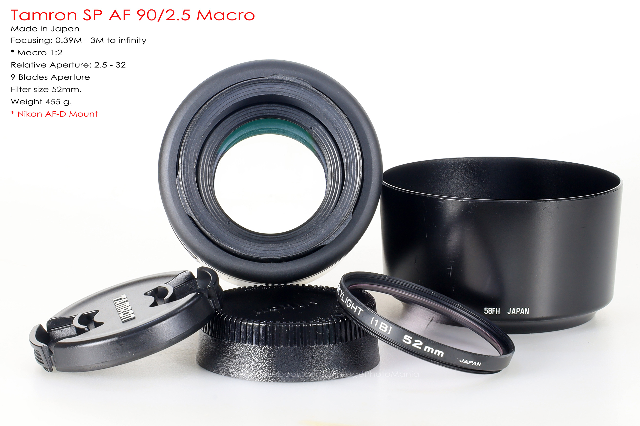 Tamron SP AF 90/2.5 Macro *Nikon AF-D Mount เลนส์มาโครพรอตเทรตสำหรับกล้อง Nikon DSLR