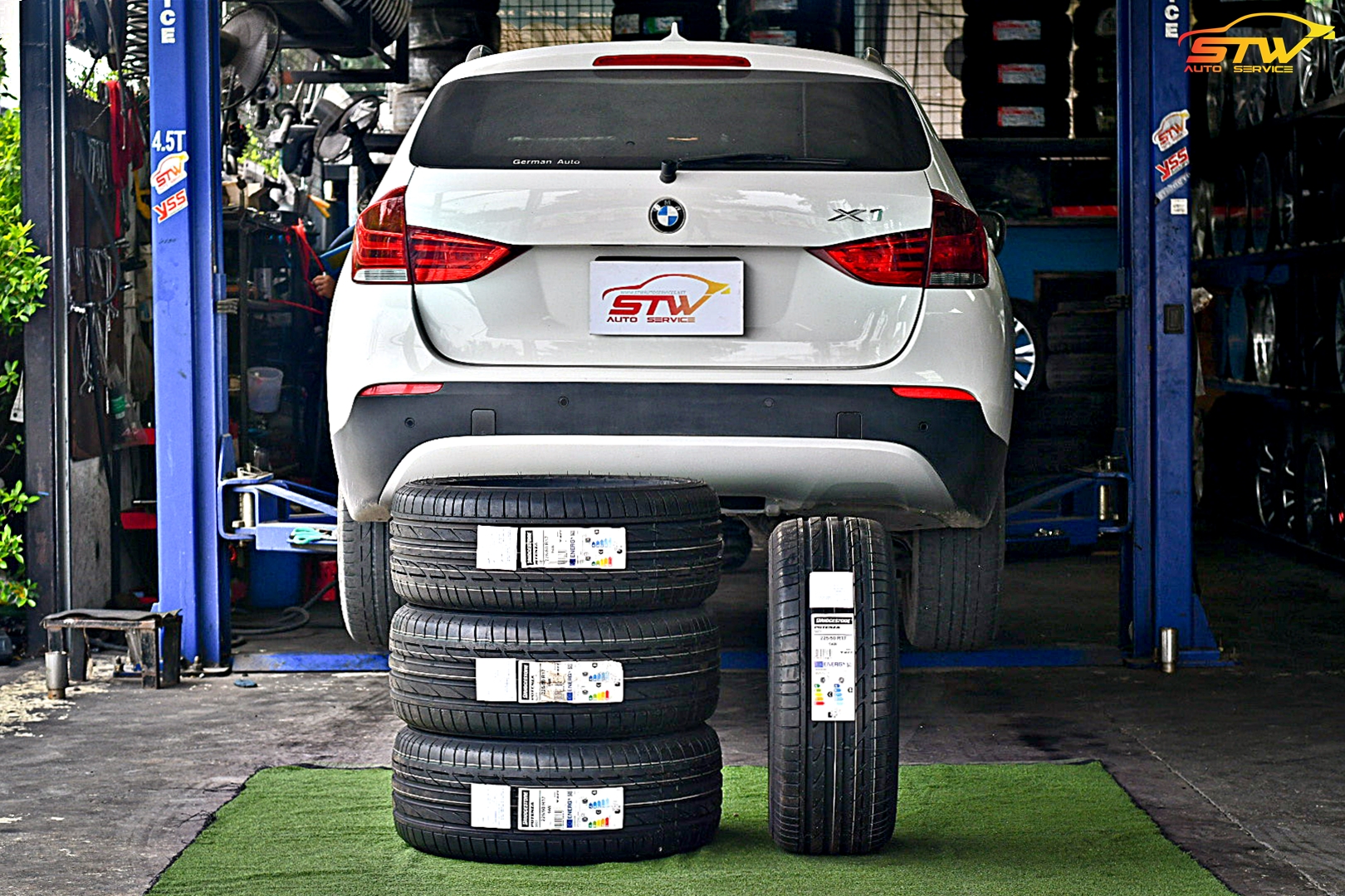 ยาง BRIDGESTONE POTENZA S001 RFT 225/50R17 94W ติดตั้งใส่ BMW X1