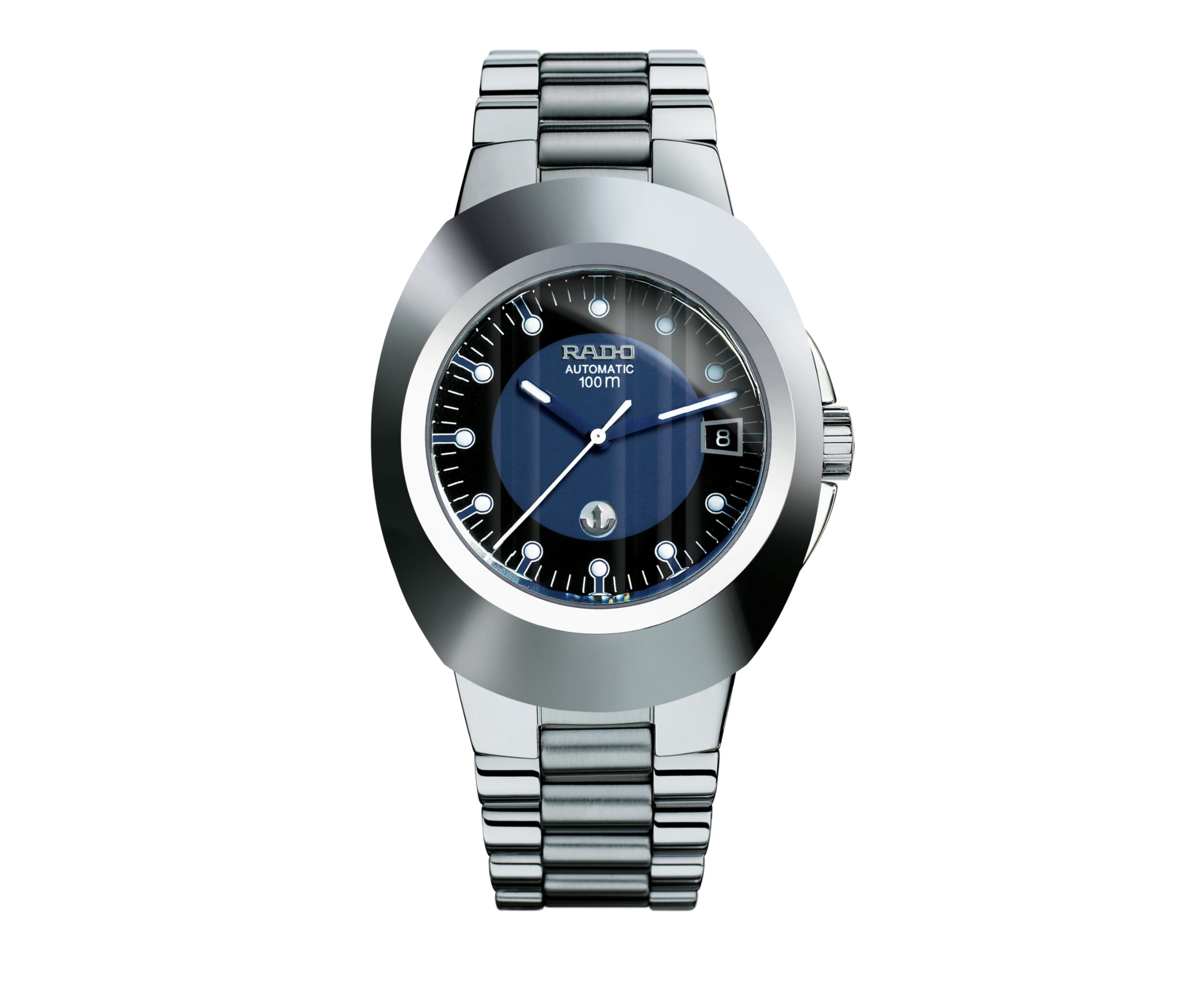 (ประกันศูนย์ไทย 2 ปี) RADO ผู้ชาย Diastar New Original Automatic 38.5 mm รุ่น R12637163 (หน้าน้ำเงิน-ดำ)