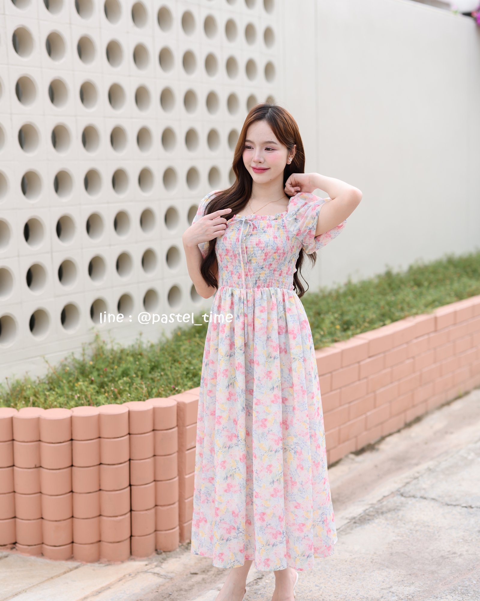 Fiore Smock Midi Dress