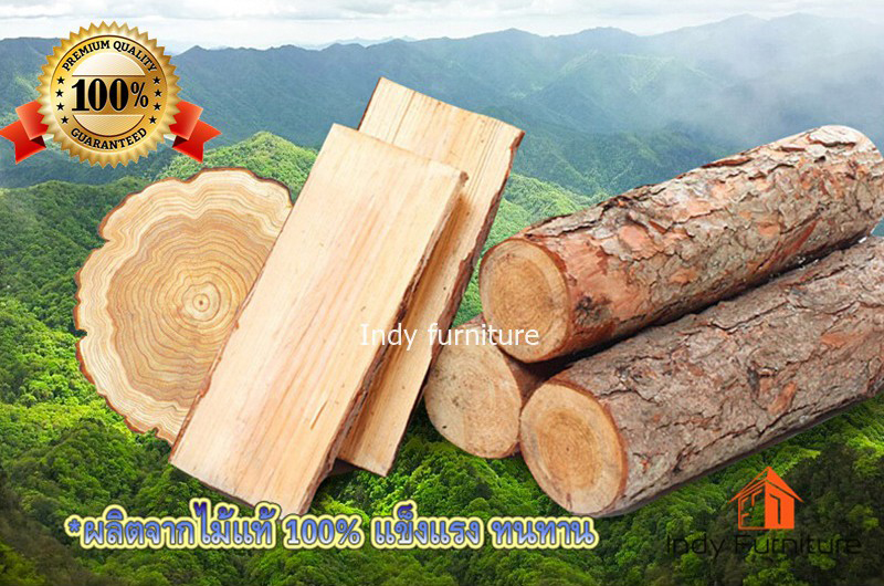 ตู้อเนกประสงค์ไม้ยางพารา รุ่น Tazan-T48 สีธรรมชาติ