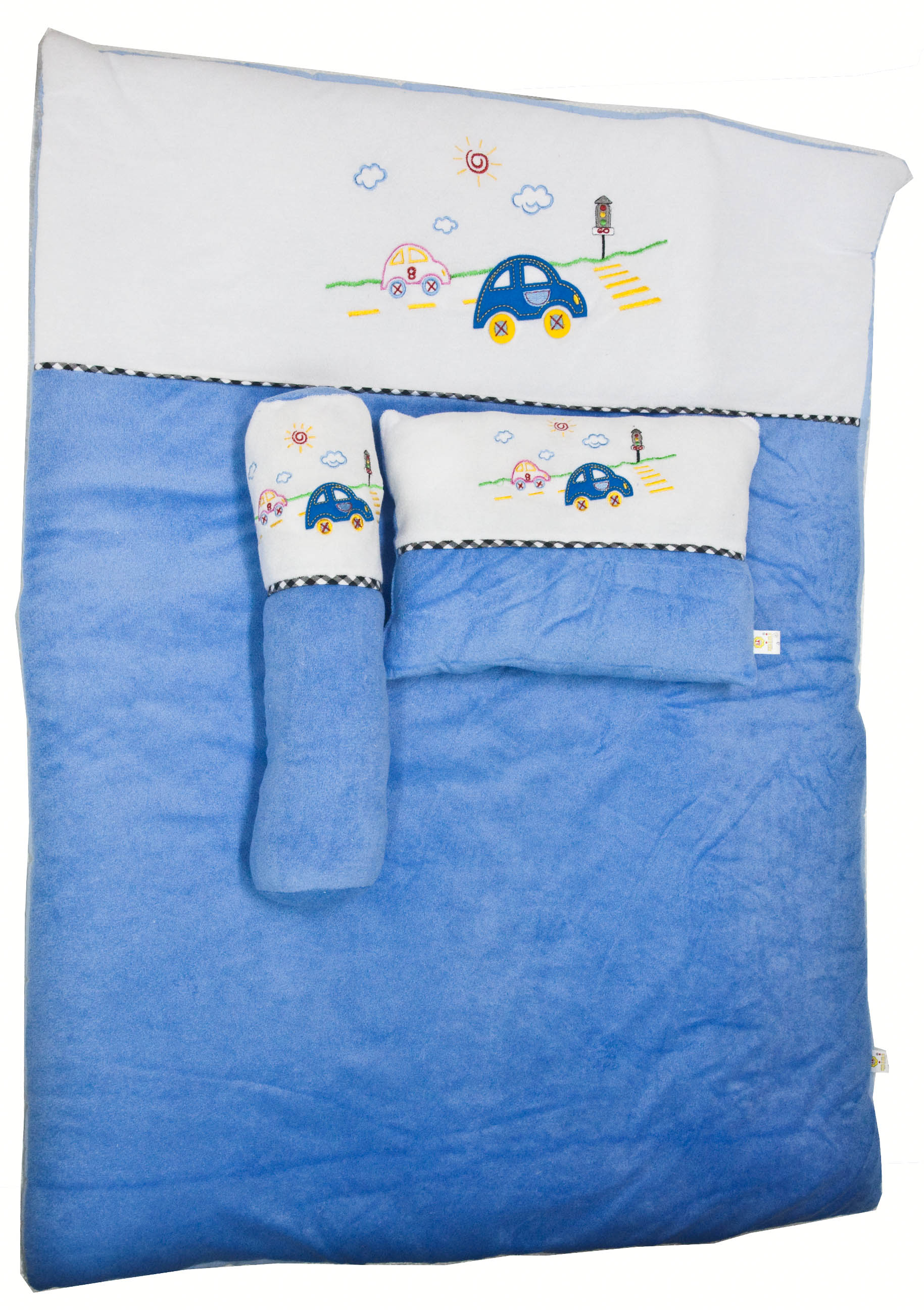 Terry Blanket with Pillow and Bloster