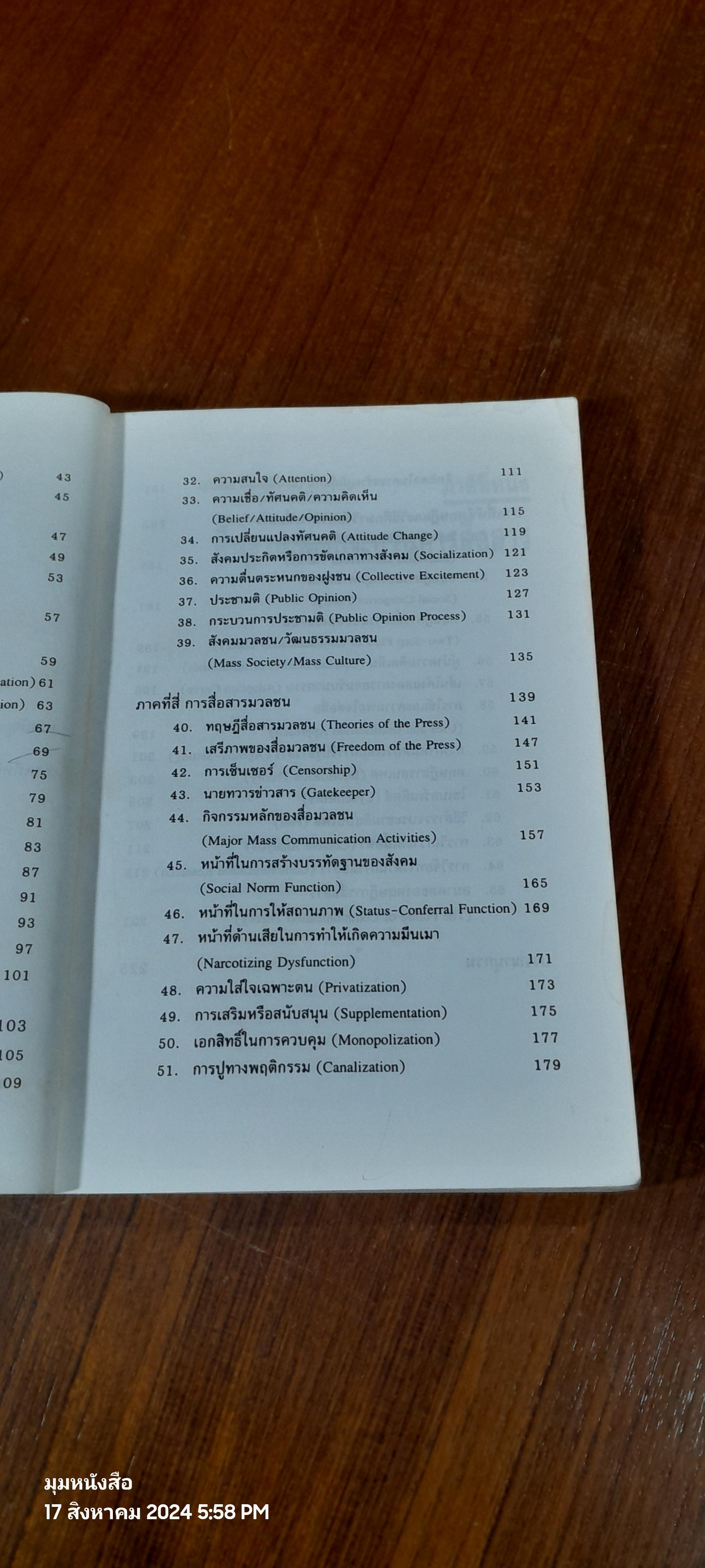 แนวคิดหลักนิเทศศาสตร์ / รศ.พัชนี เชยจรรยา