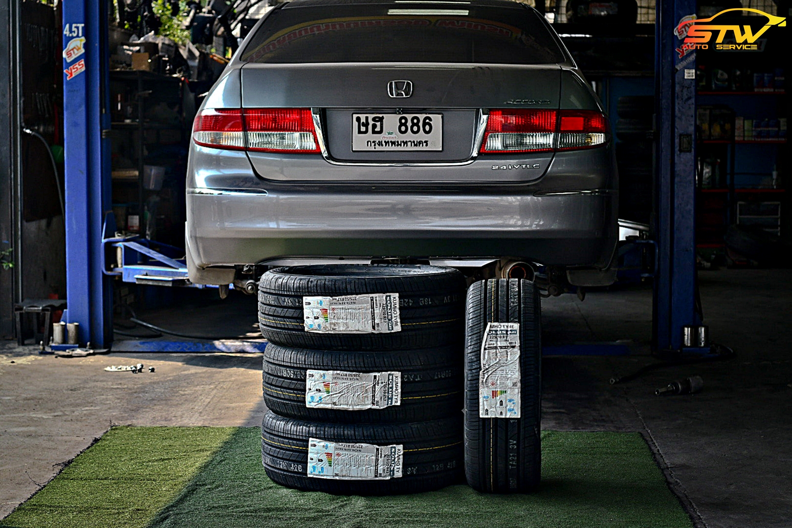 ยาง KUMHO SOLUS TA21 225/50R17 94V ติดตั้งใส่ HONDA ACCORD