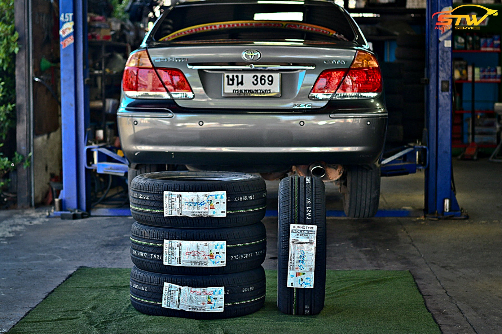 ยาง KUMHO SOLUS TA21 215/55R17 94V ติดตั้งใส่ TOYOTA CAMRY