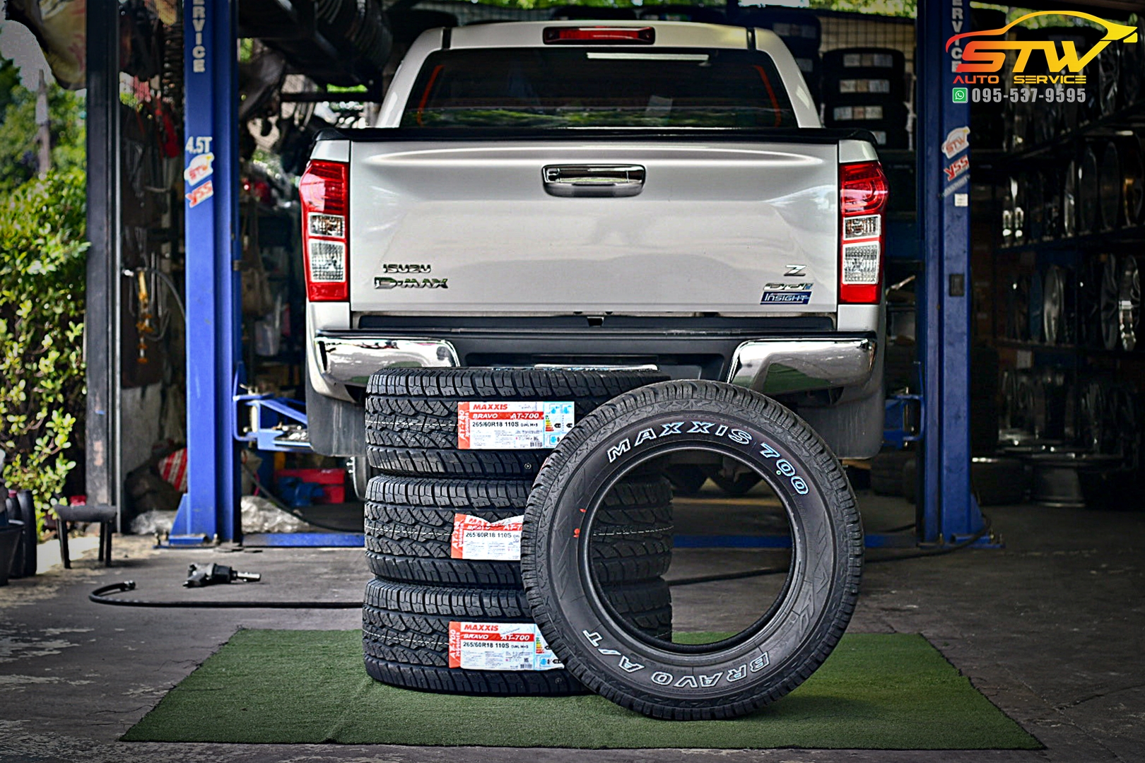 เปลี่ยนยาง ISUZU HI-LANDER MAXXIS BROVO AT700 265/60R18 110S