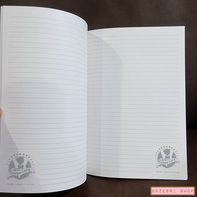สมุด Detective Conan Cafe (Limited) ลายสีน้ำตาล ขนาด 18.2 x 25.7 ซม. มี 56 หน้า