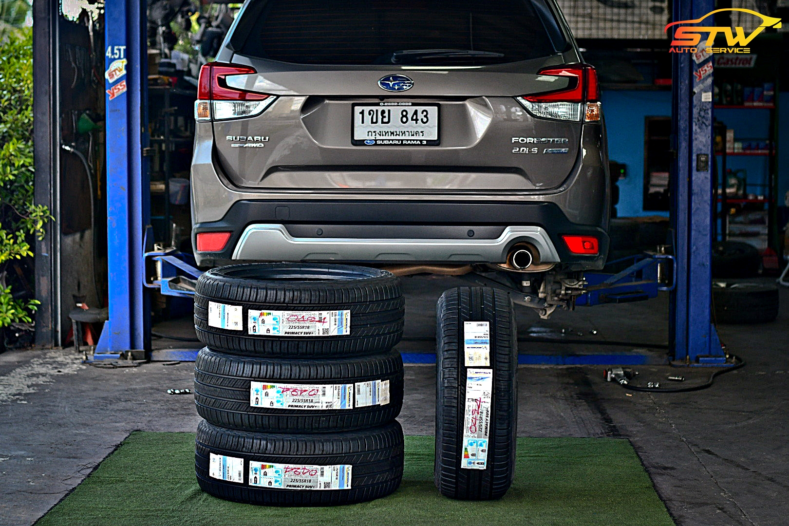 ยาง MICHELIN PRIMACY 4 SUV+ 225/55R18 98V ติดตั้งใส่ SUBARU FORESTER