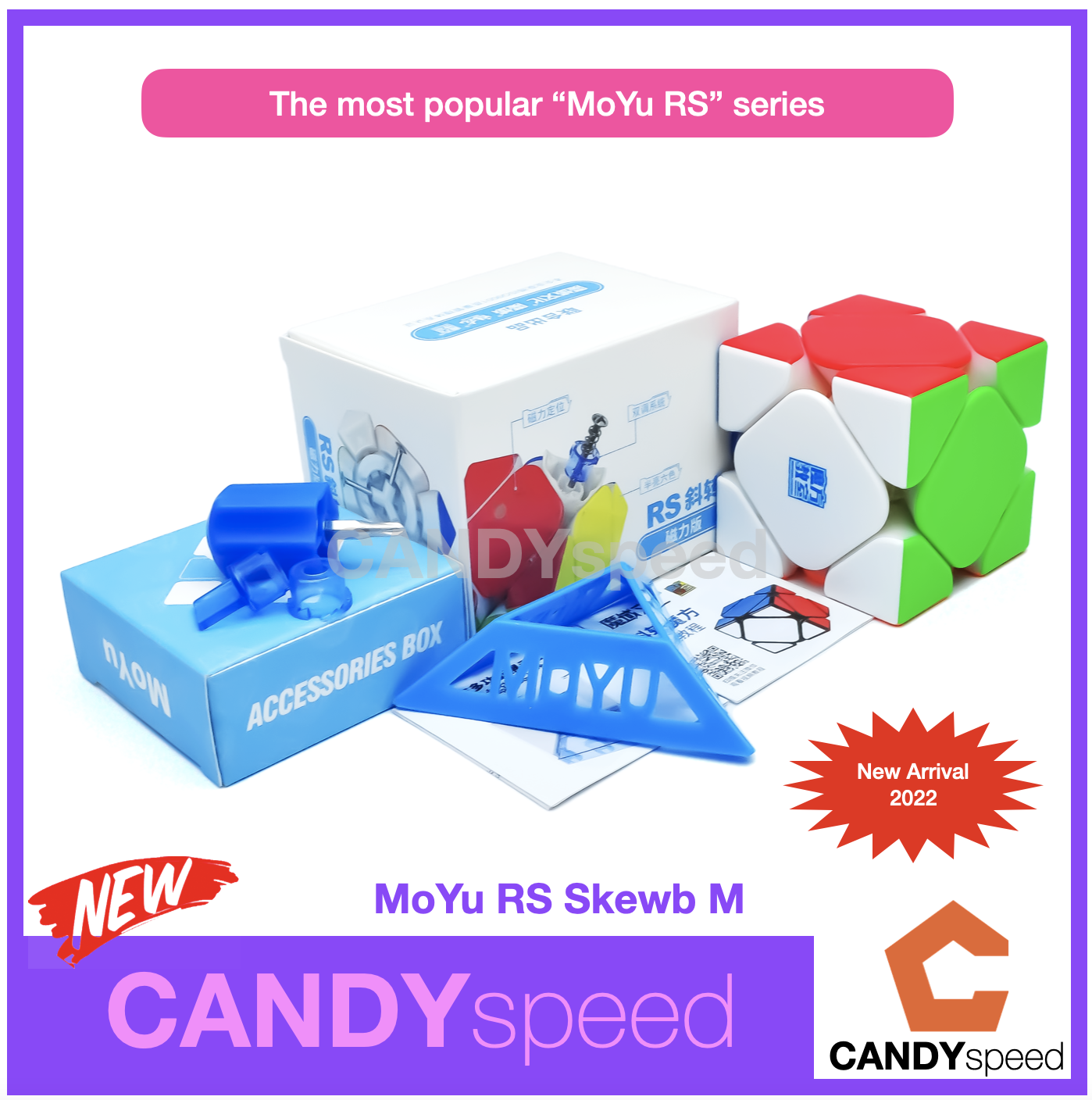 MoYu RS Skewb Maglev | MoYu RS Skewb Magnetic | by CANDYspeed