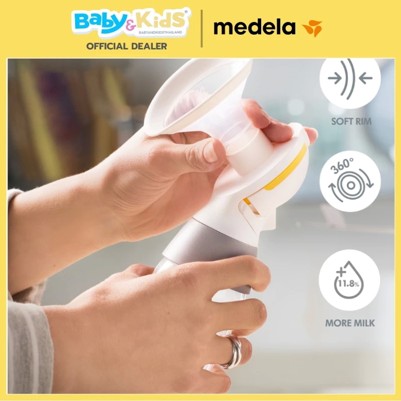 Medela เครื่องปั๊มนมมอเตอร์คู่ New Swing Maxi รุ่น FGMD101041627 ปั๊มนมไฟฟ้า ปั๊มนมคู่ ประกันศูนย์ไทย 1 ปี