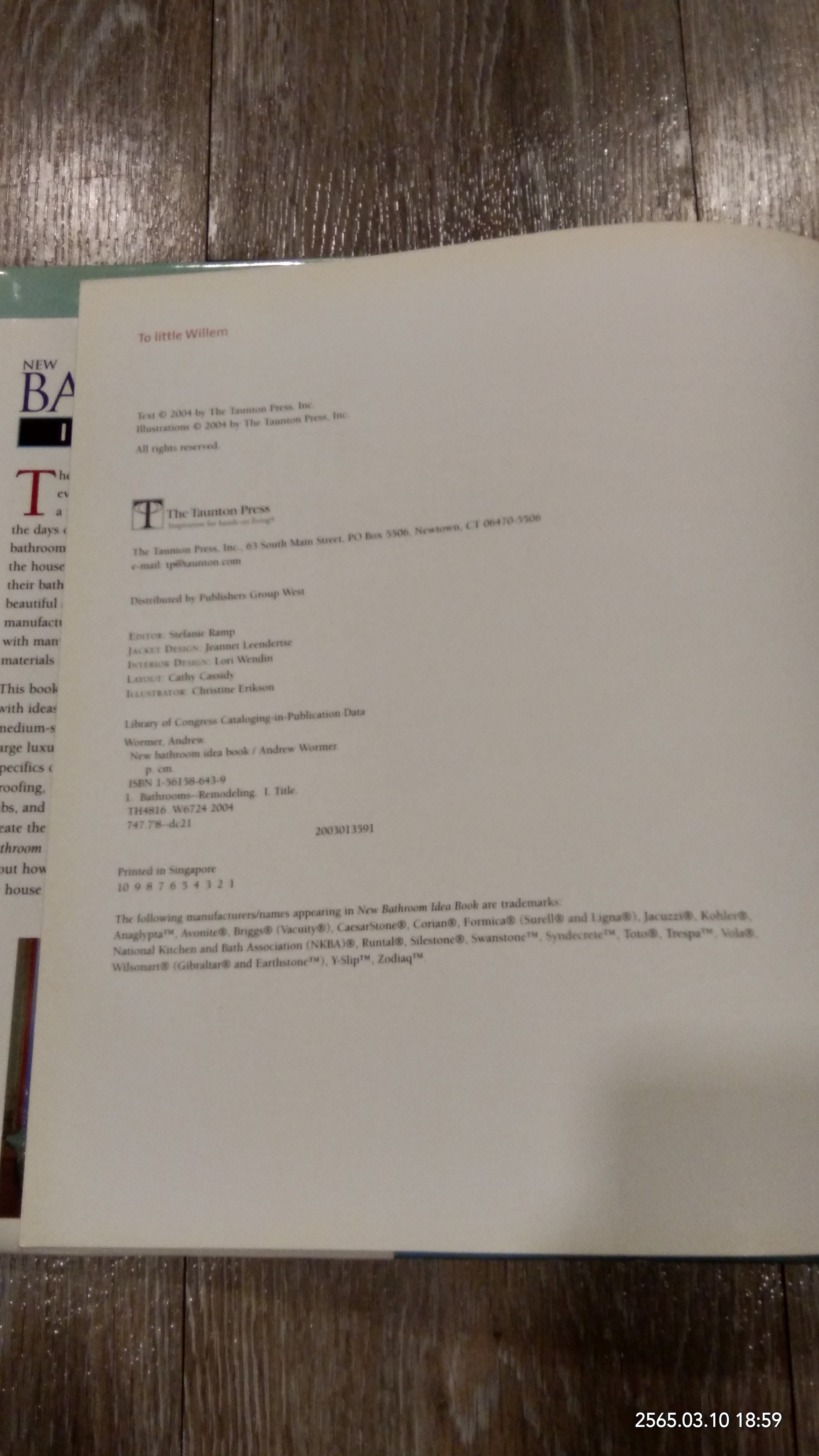 NEW BATHROOM IDEA BOOK / ANDRRW WORMER