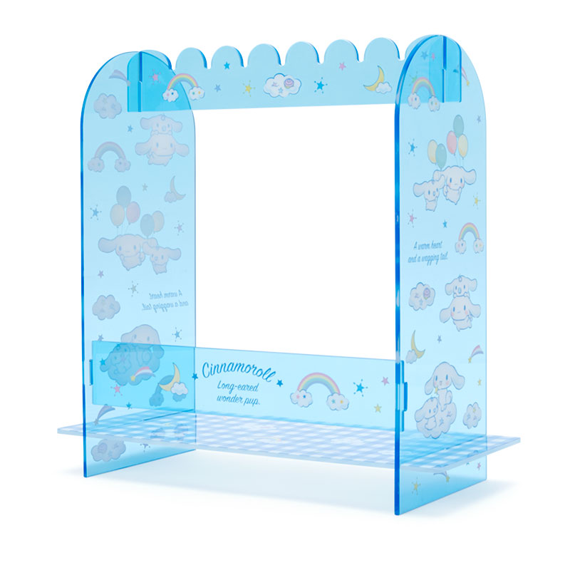 ที่แขวนหน้ากากอนามัย Sanrio แบบ Cinnamoroll สีฟ้า มีไม้แขวนให้ 5 ชิ้น ทำจากอะคริลิค เอาไว้แขวนหน้ากากหรือว่าชุดตุ๊กตาได้นะคะ ขนาด 28 x 10.5 x 27 ซม.