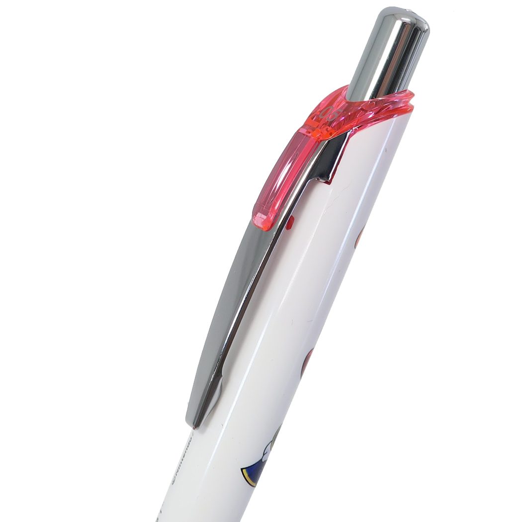 ปากกา Pentel Energel จากญี่ปุ่น ลาย Kirby สีขาวชมพู หัว 0.5 หมึกสีดำ