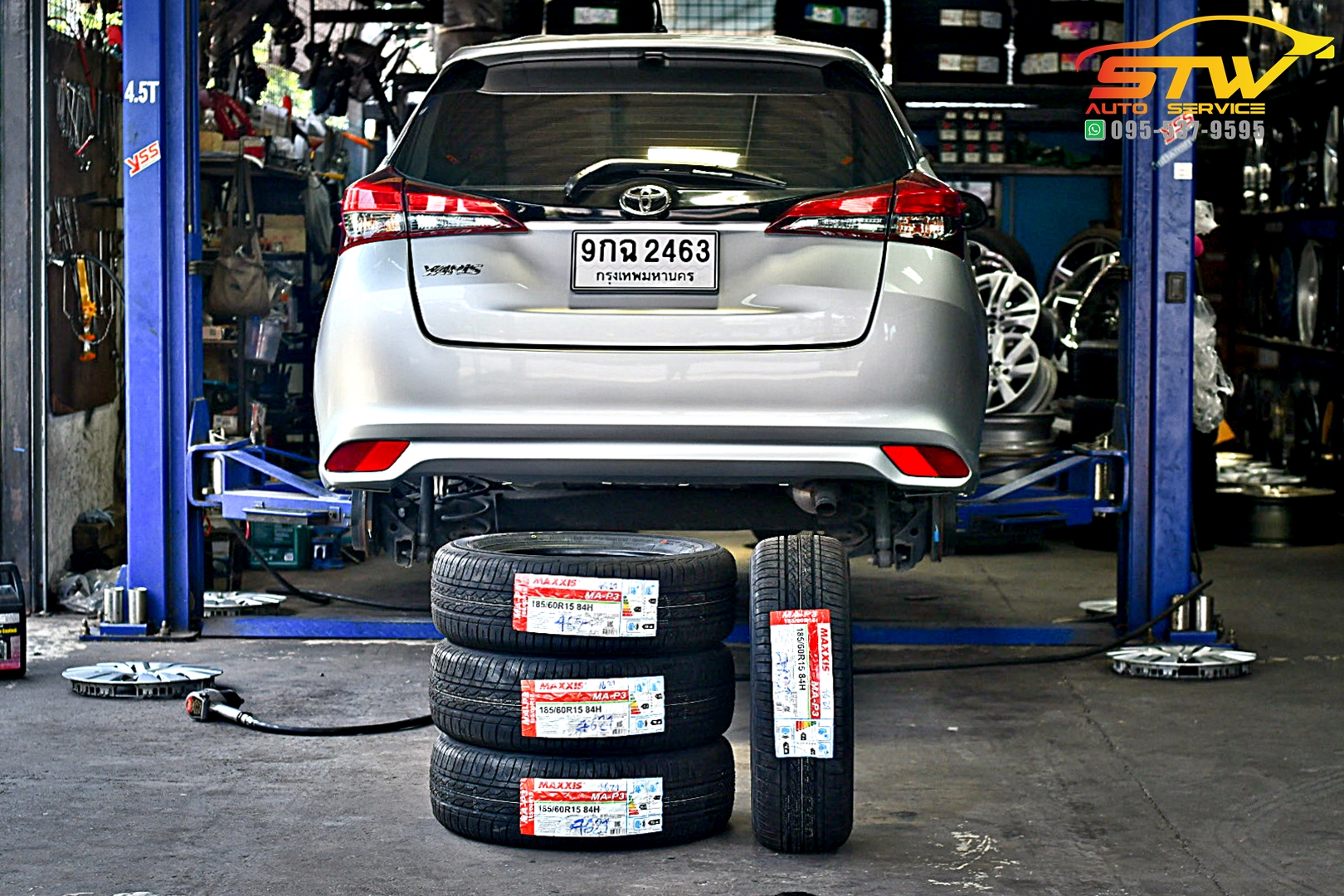 เปลี่ยนยาง TOYOTA YARIS MAXXIS MA-P3 185/60R15 84H