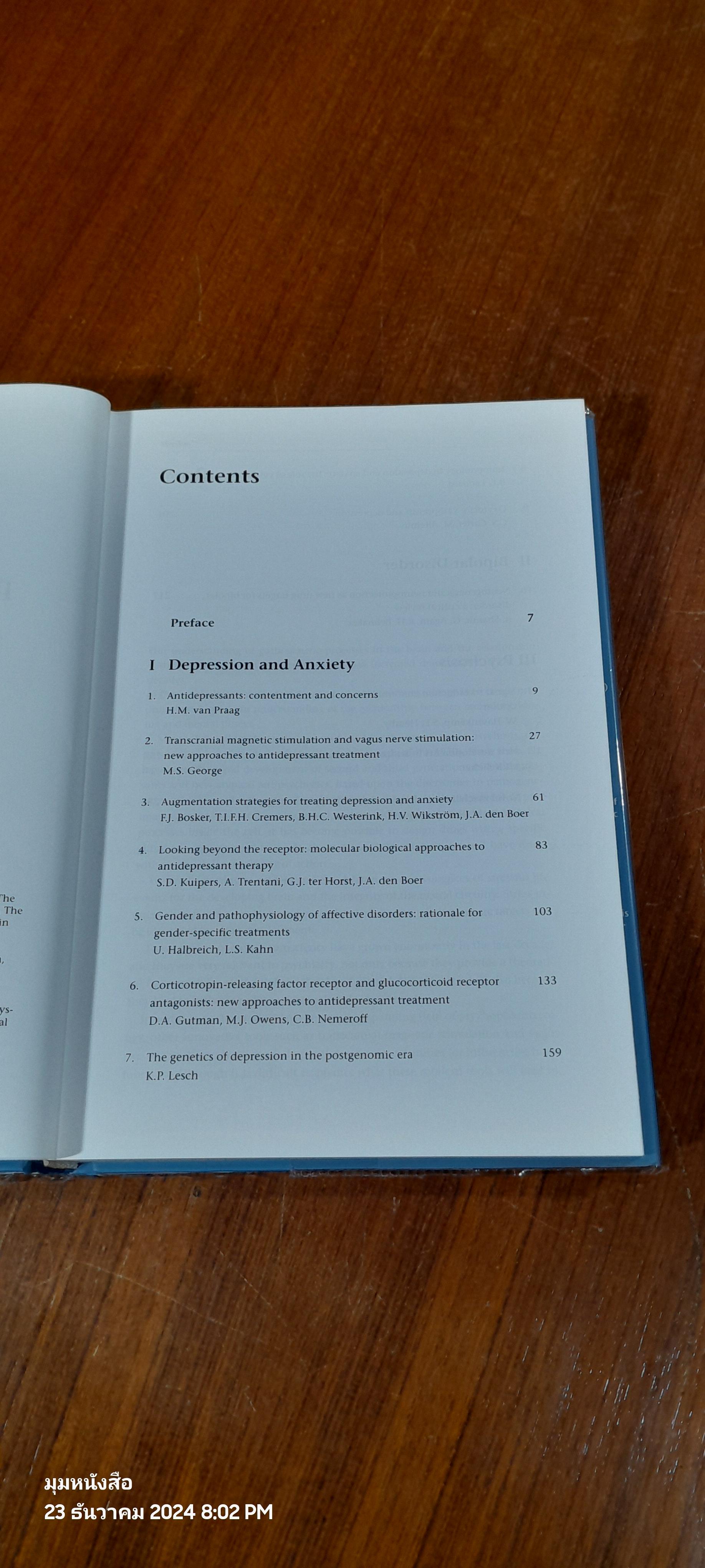 Current and Future Developments İn Psychopharmacology / J.A. den Boer - M.S. George - Horst