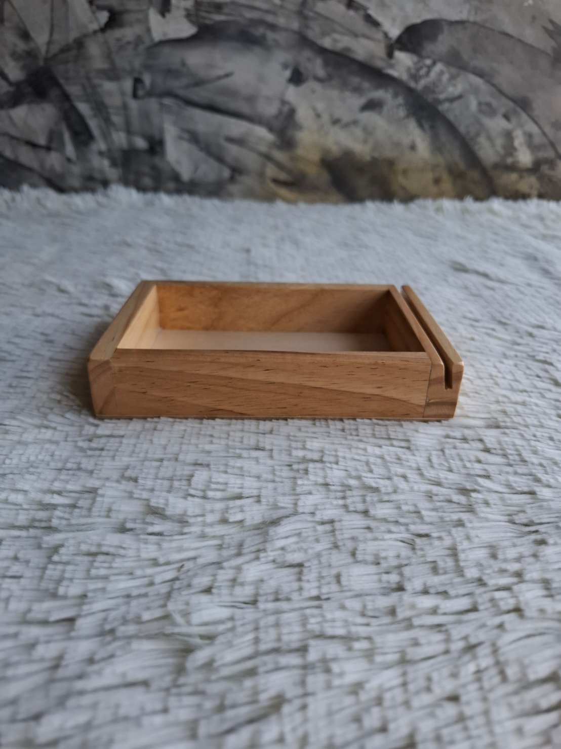 ถาดไม้ใส่นามบัตร