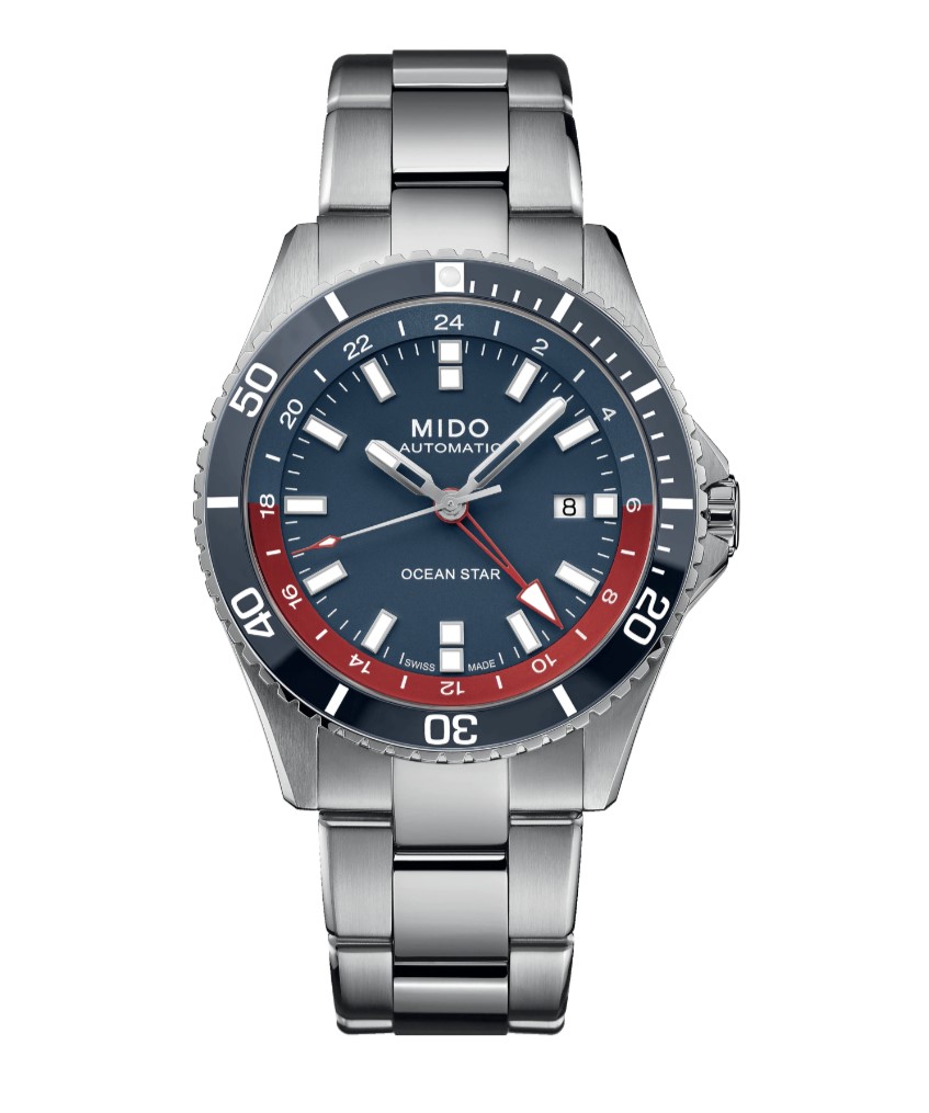 (ประกันศูนย์ไทย 2 ปี) MIDO OCEAN STAR GMT รุ่น M026.629.11.041.00 (Pepsi แถมสายผ้า)