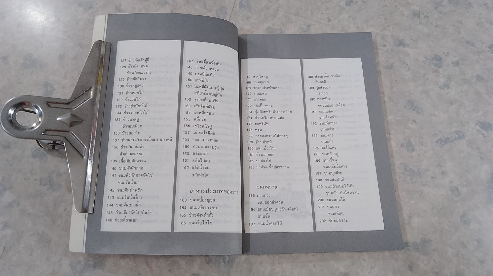 ตำราอาหารคาว - หวาน เล่ม 1