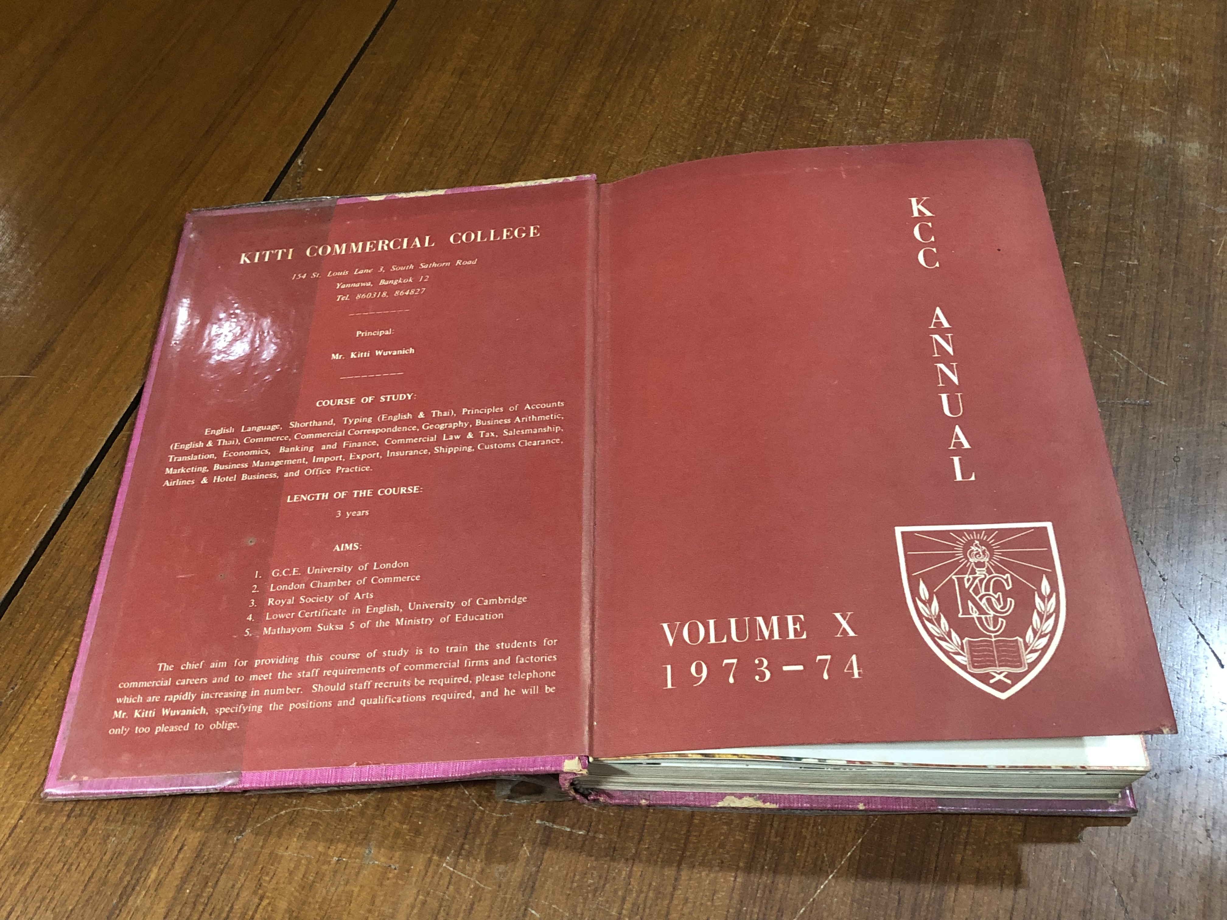 K.C.C. ANNUAL 1973-74