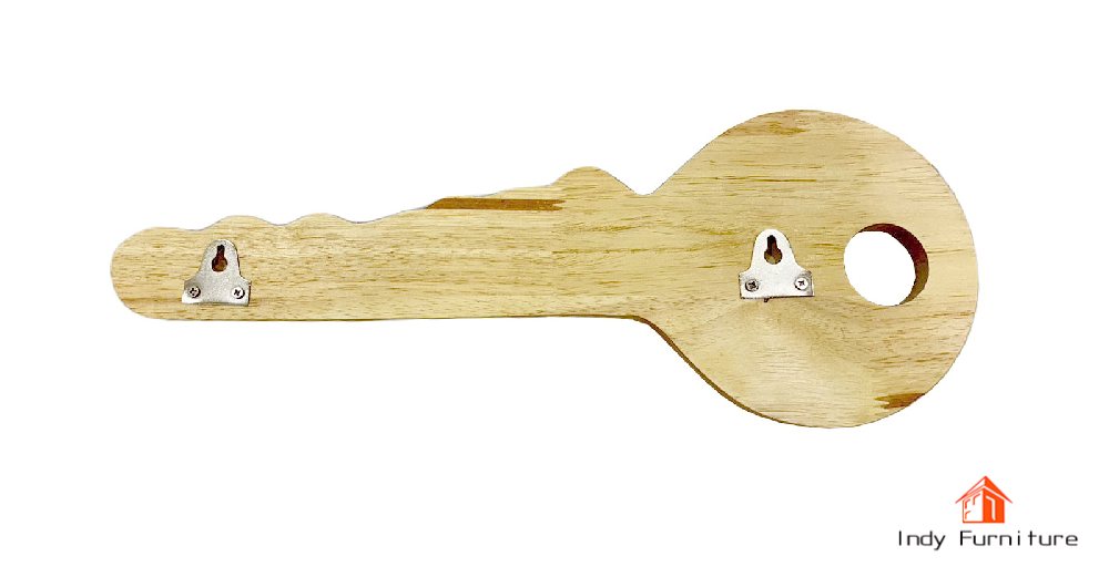 ที่แขวนกุญแจ ไม้ยางพารา รุ่น Key-01 สีธรรมชาติ