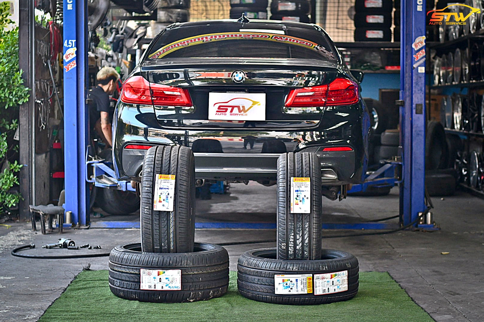 ยาง PIRELLI Cinturato P7 *Runflat (MOE) F 245/45R18 100Y R 275/40R18 99Y ติดตั้งใส่ BMW Series5 520d