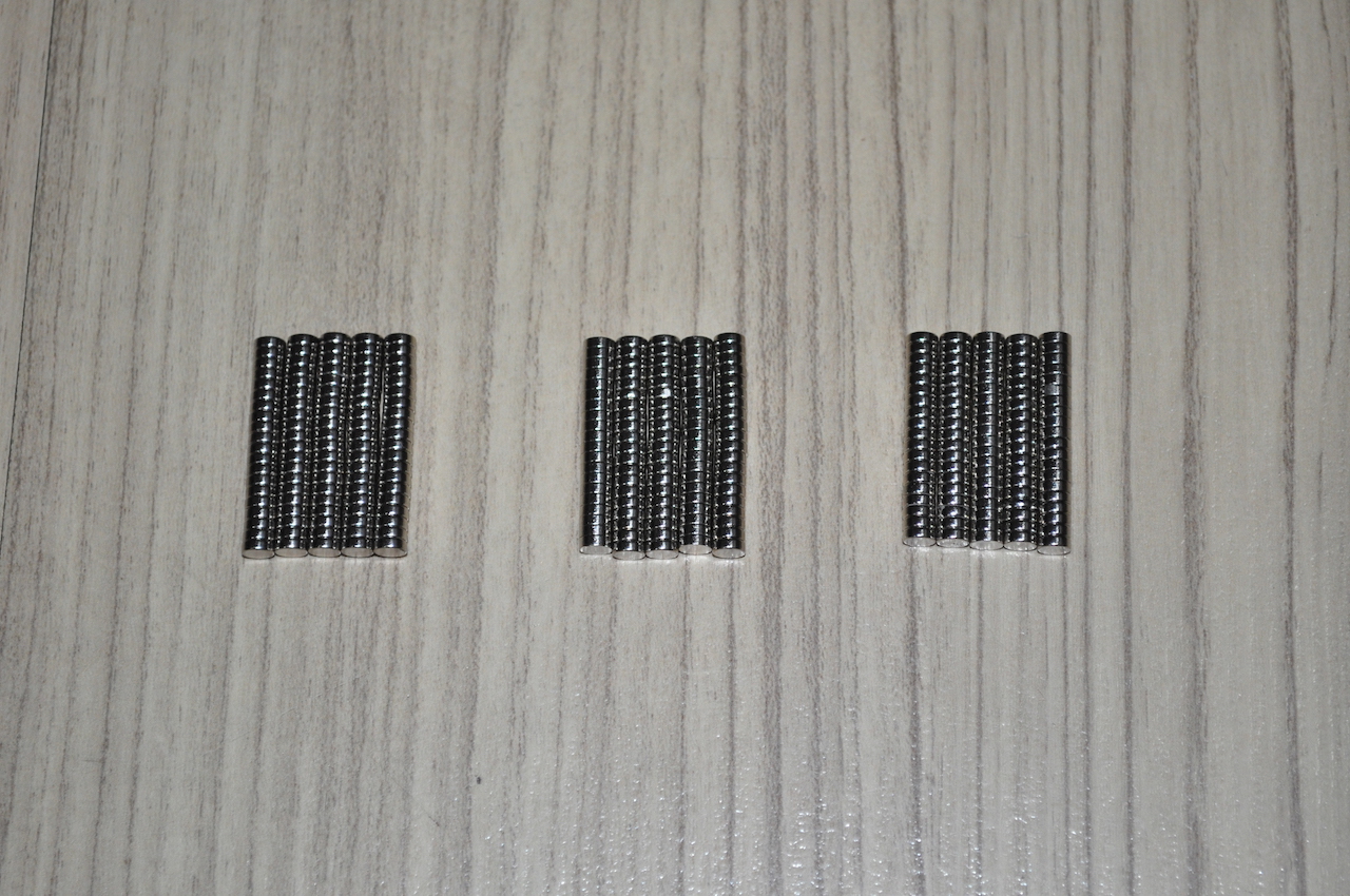 Neodymium Disc Magnets N38 4x1.5 mm. 300pcs.