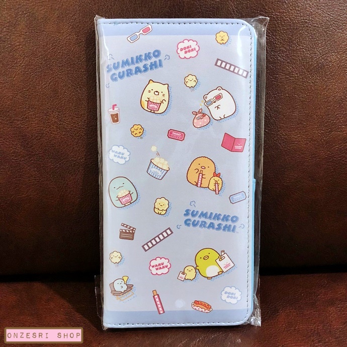 กระเป๋าใส่บัตร Sumikko Gurashi Movie Theatre Ticket Holder (Limited) ลายสีฟ้า ขนาด 20 x 10 ซม. ทำจากหนัง PU มีช่องใส่บัตร ใส่ตั๋ว ใส่เอกสารเล็กน้อยได้