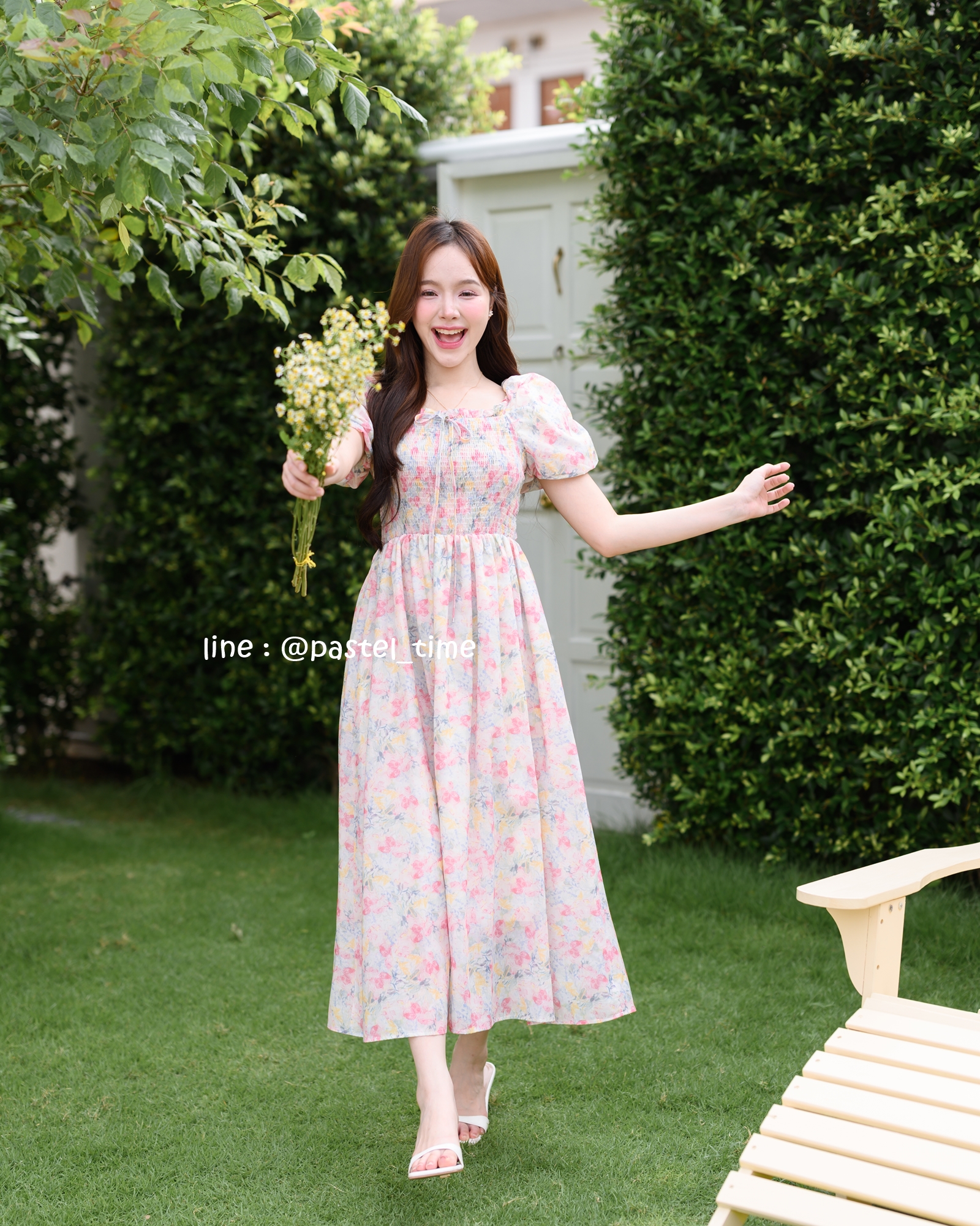 Fiore Smock Midi Dress