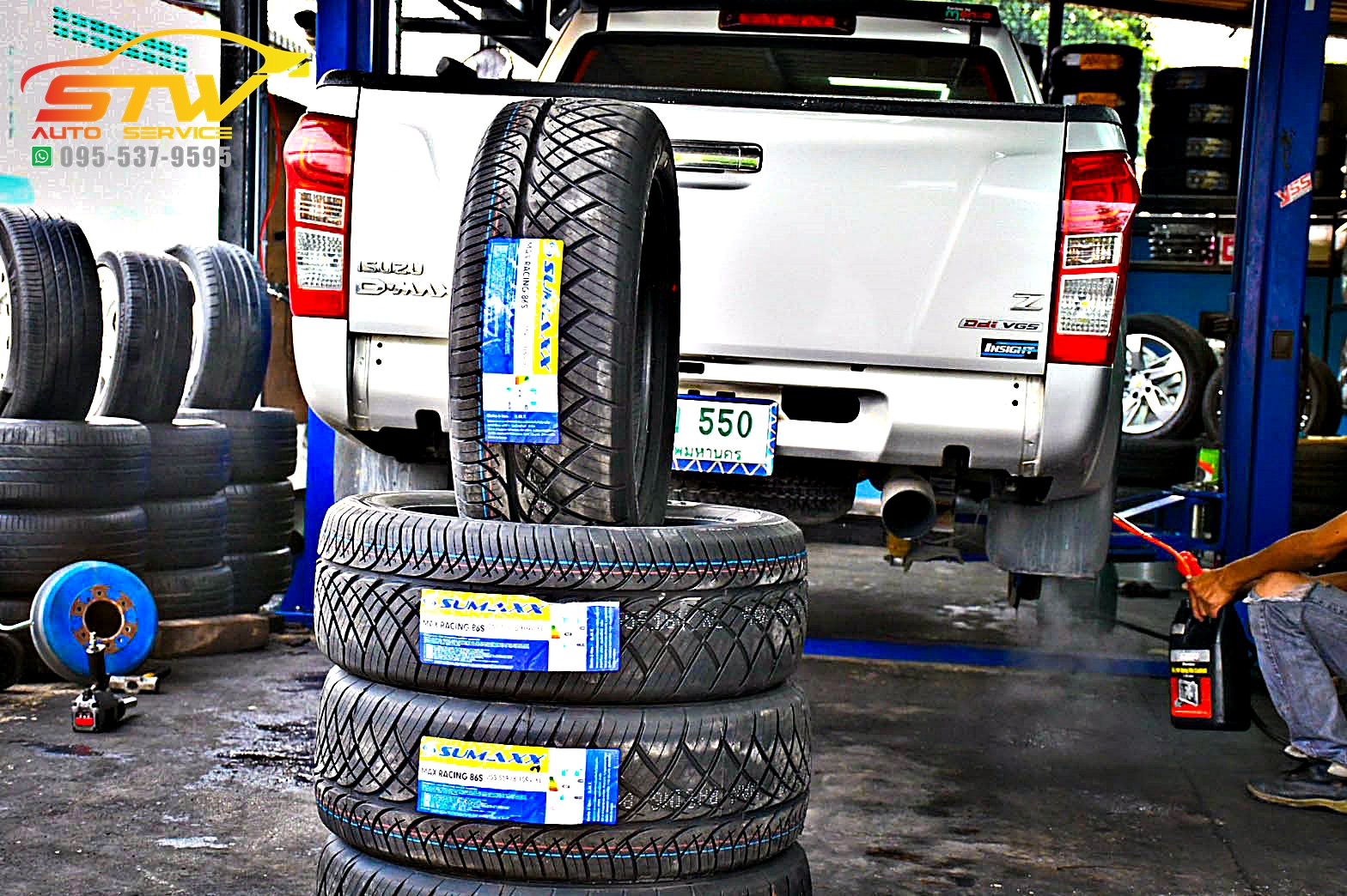 ยางใหม่ Sumaxx Max Racing 86S 255/55R18 (ปี20) (จำนวน 4เส้น)