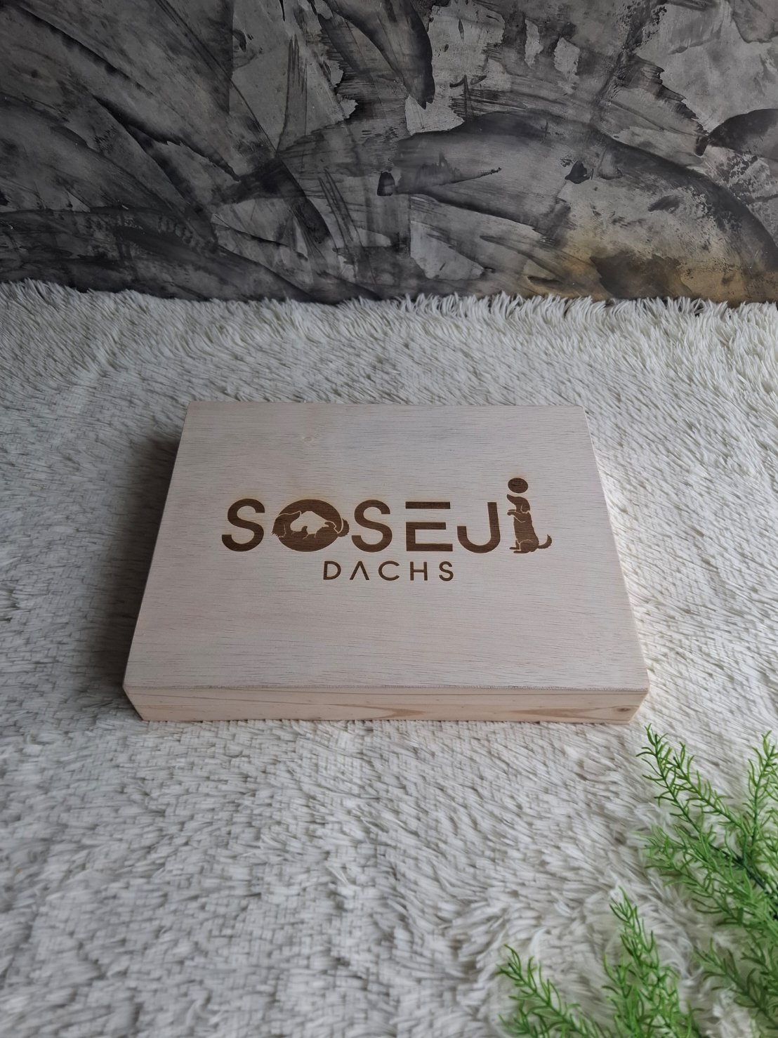 งานดิบกล่องไม้สนฝาครอบ