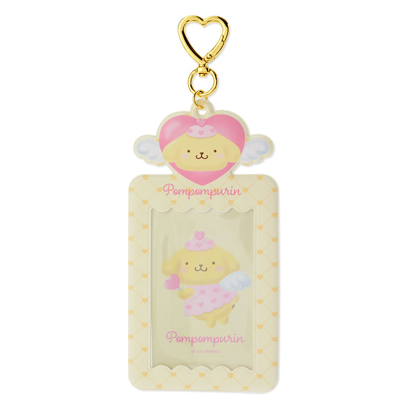 พวงกุญแจเฟรมการ์ด/โพลารอยด์/รูป/บัตร ของแท้จาก Sanrio Japan คอลเลกชั่น Sanrio Dreaming Angel Design Series ขนาด 7.5 x 0.3 x 14.3 ซม. ทำจาก PVC แบบ Pompompurin
