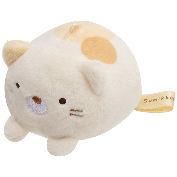 ตุ๊กตาเล็ก San-X แบบ Sumikko Gurashi (Neko) ด้านบนมีที่ห้อย เอาโซ่หรือพวงกุญแจมาคล้องได้ ตรงตัวมีเม็ดถ่วงด้านใน ขนาด 5 x 6 x 6 ซม.