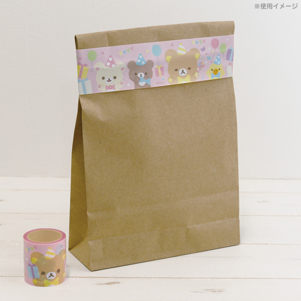 San-X Tape เทปอเนกประสงค์ ลาย Sumikko Gurashi (Freshy Pink) ขนาด 4.5 ซม. x 5 ม. ใช้แปะสิ่งของ แปะกล่องได้ ทนทาน