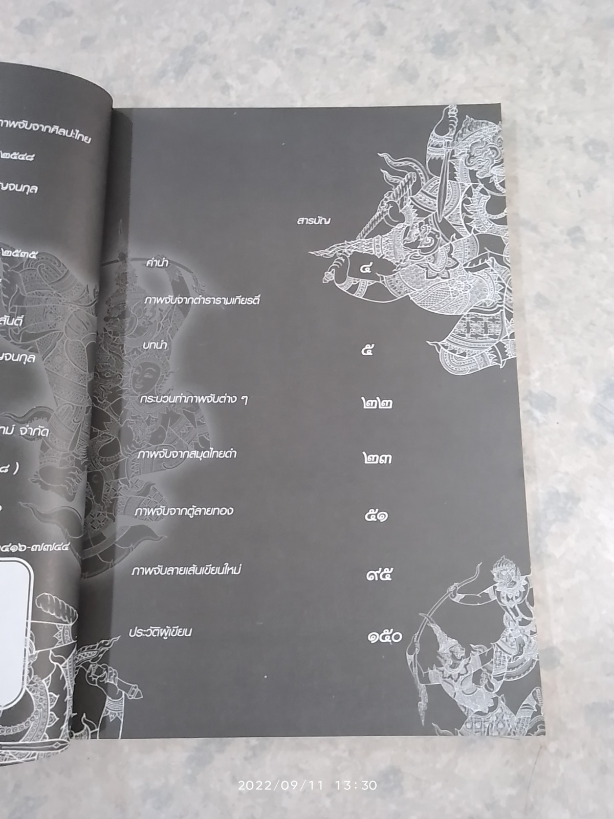 เส้นสายลายไทย ชุดภาพจับจากศิลปะไทย (มีรอยโดนน้ำ) / อาจารย์เศรษฐมันตร์ กาญจนกุล