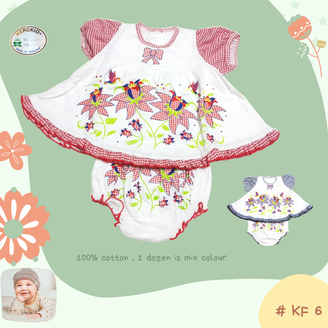 Baby Dress and Pants 100% cotton (Kero Kids)