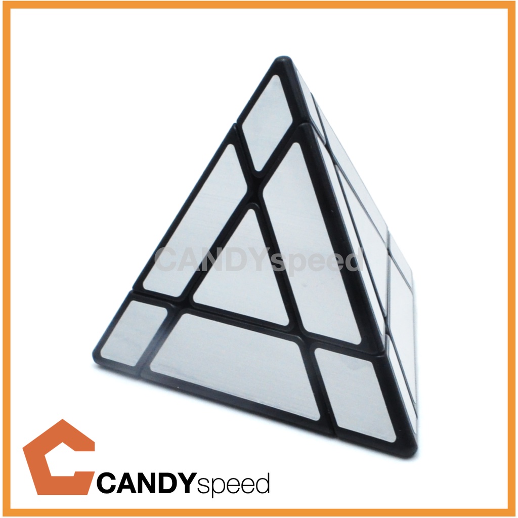 รูบิคสามเหลี่ยม Sengso Mirror Pyraminx Black | Sengso Tower Mirror Pyraminx Cube | By CANDYspeed