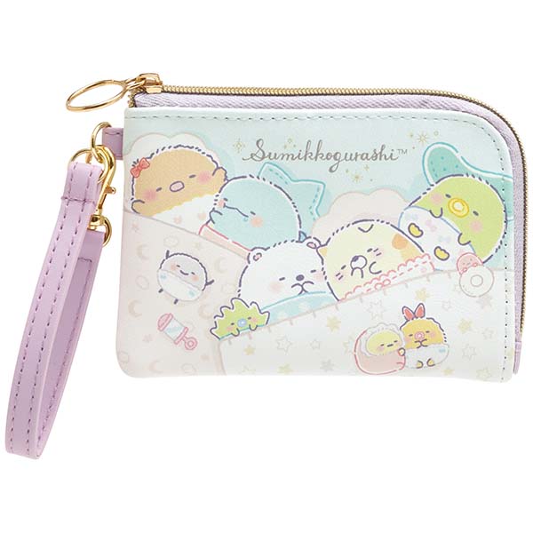 กระเป๋า Sumikko Gurashi - Sumikko Baby Pass Case & Coin Case ใส่บัตร ใส่เงิน ใส่ของเล็กน้อยได้ มีช่องซิป ขนาด 8 x 12 ซม.