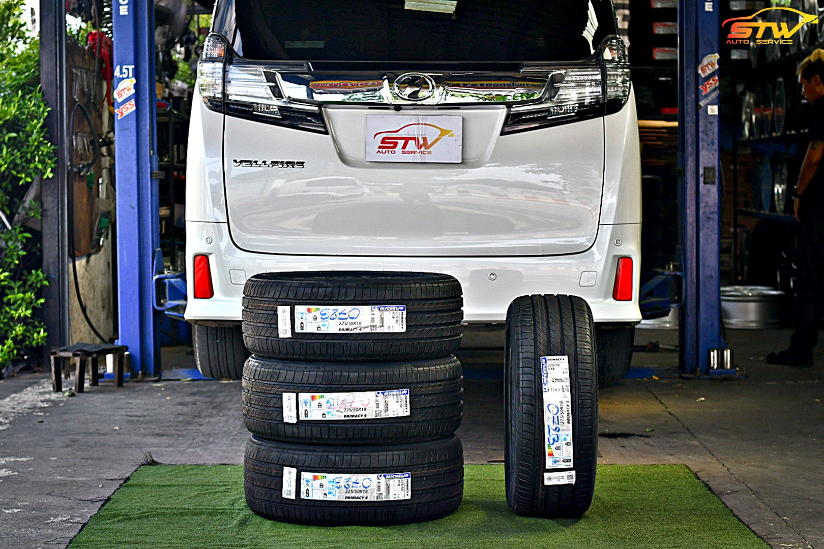 ยาง MICHELIN PRIMACY 4 225/50R18 95V ติดตั้งใส่ TOYOTA VELLFIRE