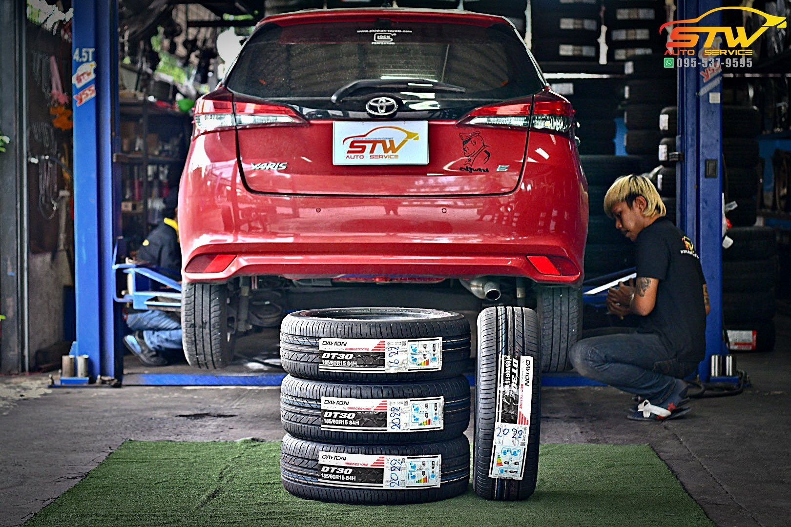 เปลี่ยนยาง TOYOTA YARIS DAYTON DT30 185/60R15 84H