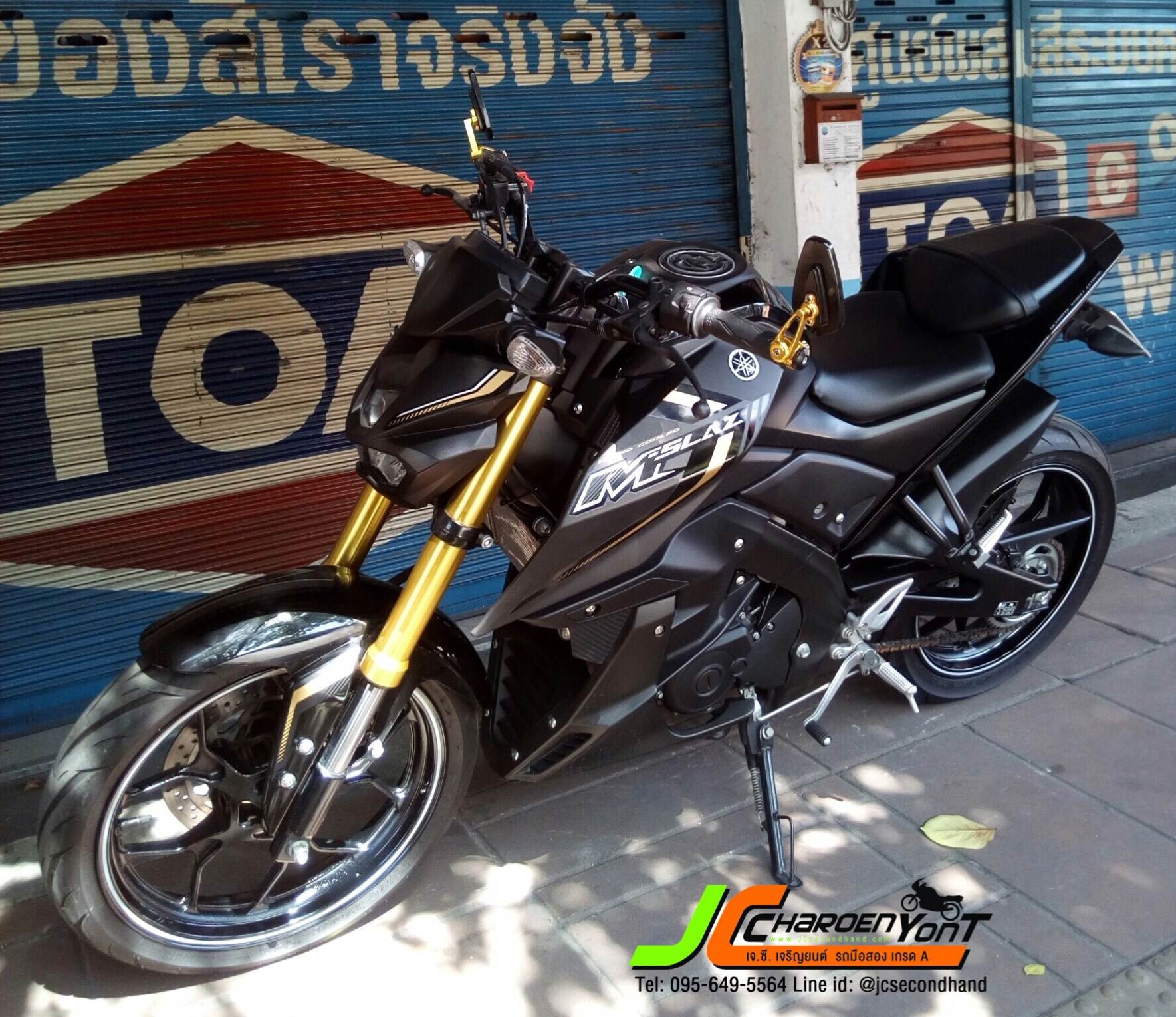 ใหม่ว่านี้ก็ป้ายแดงแล้ว" รถบ้านมือเดียว YAMAHA M-SLAZ150 จดทะเบียนปี59 สีดำด้าน เครื่องเดิมดี ไม่เคยแกะ ห้องเครื่องใสปิ้ง วิ่งน้อยไมล์แท้4พันโล