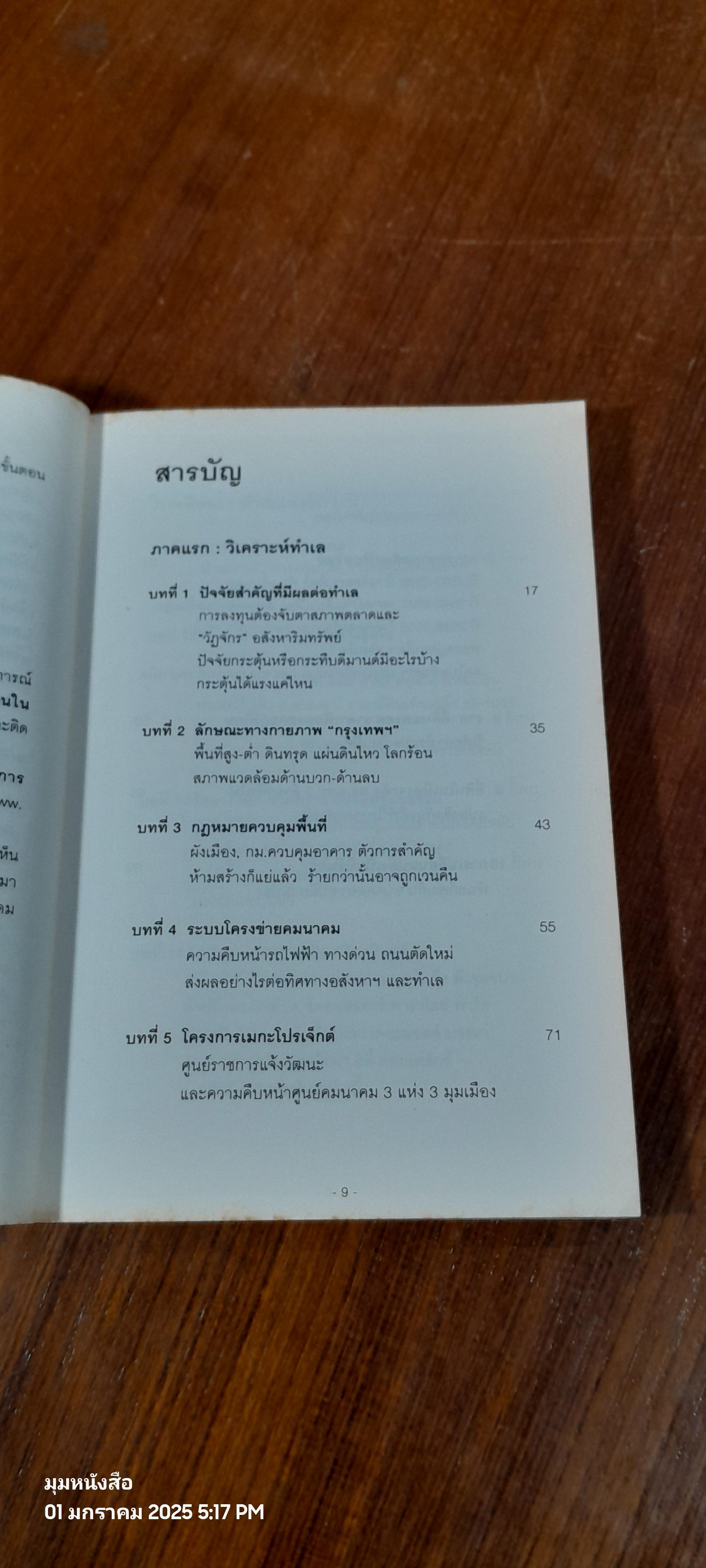 ทำเลทองและพื้นที่เสี่ยง การลงทุนอสังหาริมทรัพย์ประเทศไทย (ไม่มีแผนที่) / วสันต์ คงจันทร์