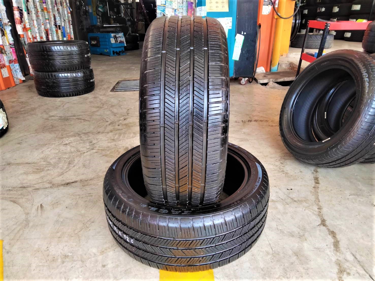 ยางมือสอง Goodyear 235/45R18 ยางปี 20 2เส้น