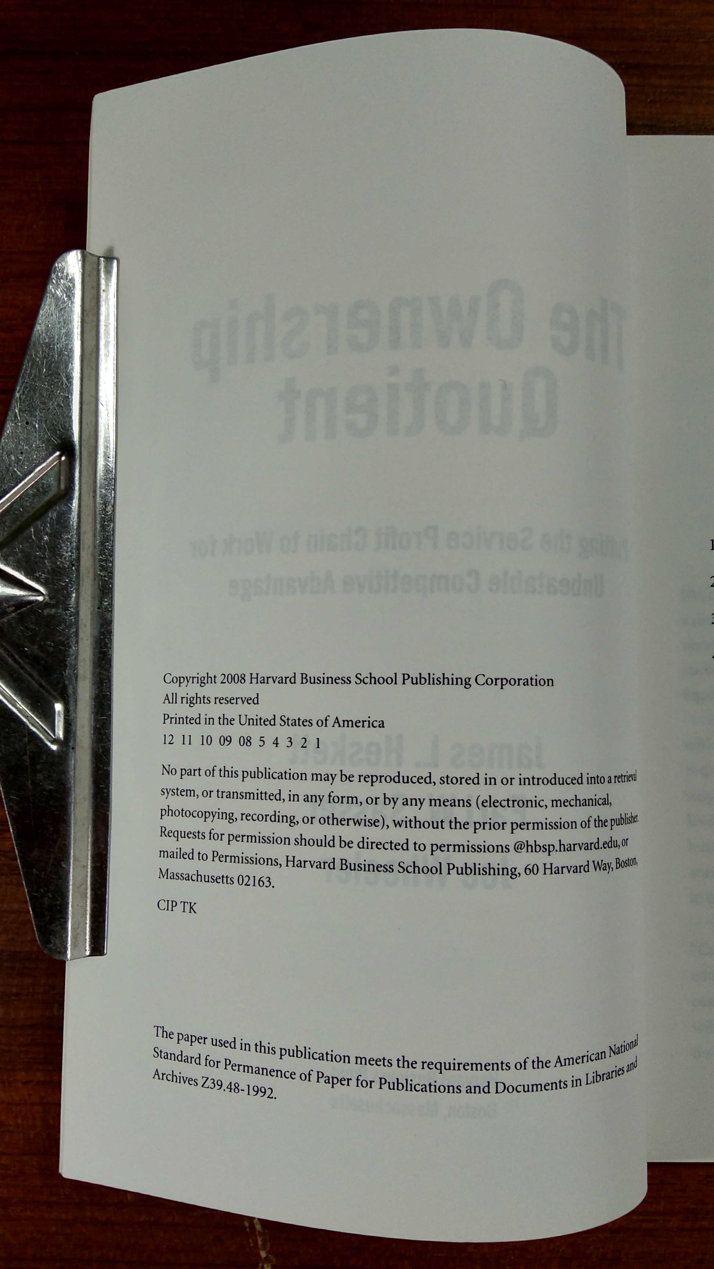 The Ownership Quotient / James L.Heskett