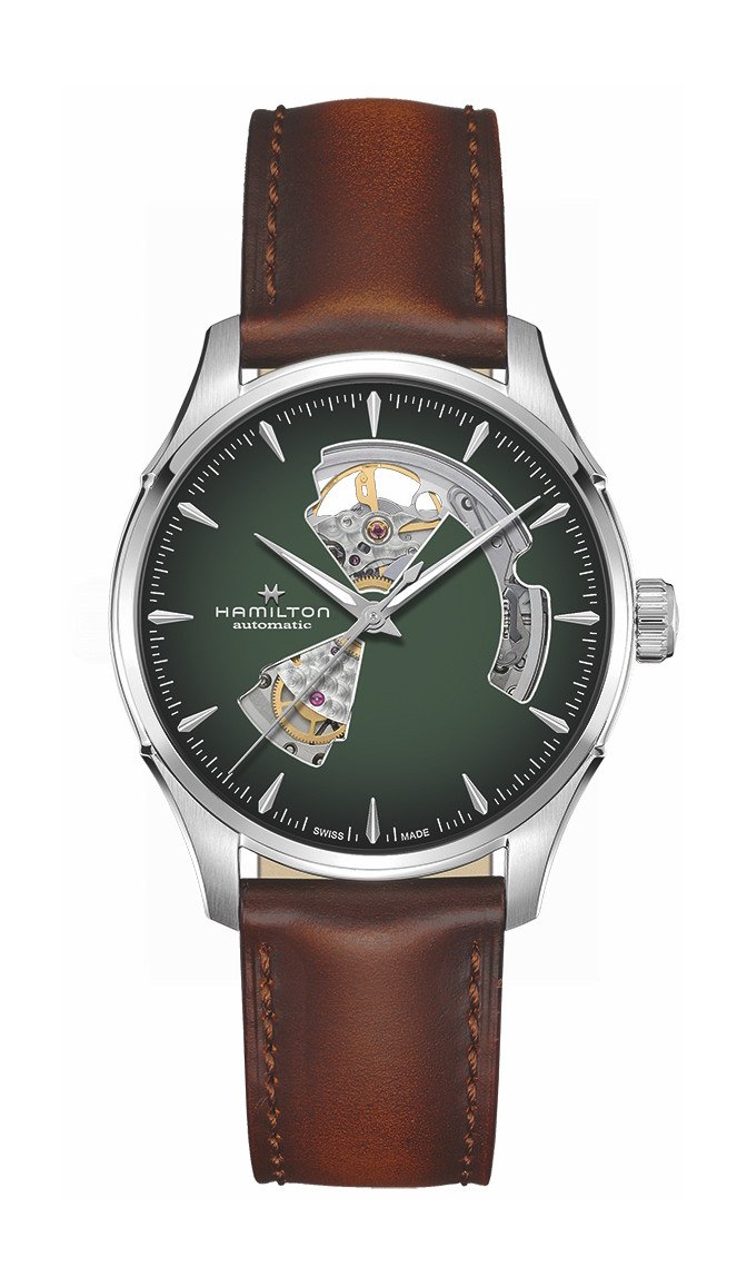 Hamilton Jazzmaster Open Heart Auto 40mm รุ่น H32675560 (ประกันศูนย์ไทย)